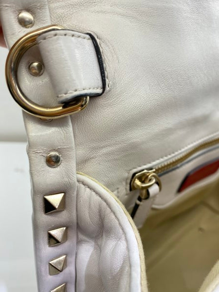 Valentino White VLTN Spike Rockstud Bag-handbag-Valentino-The Closet Egypt