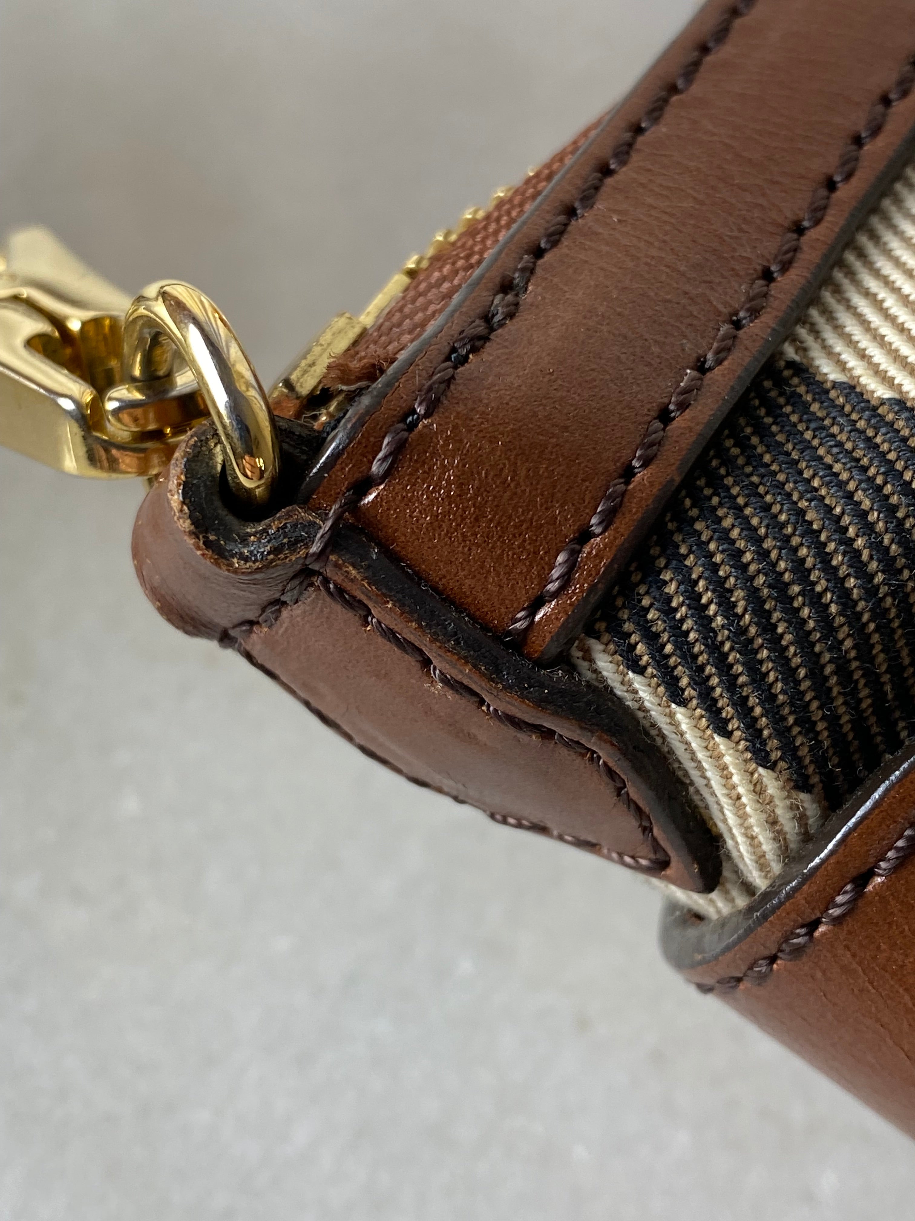 Burberry Camel Beyton Bridle House Check Crossbody Bag-handbag-Burberry-The Closet Egypt