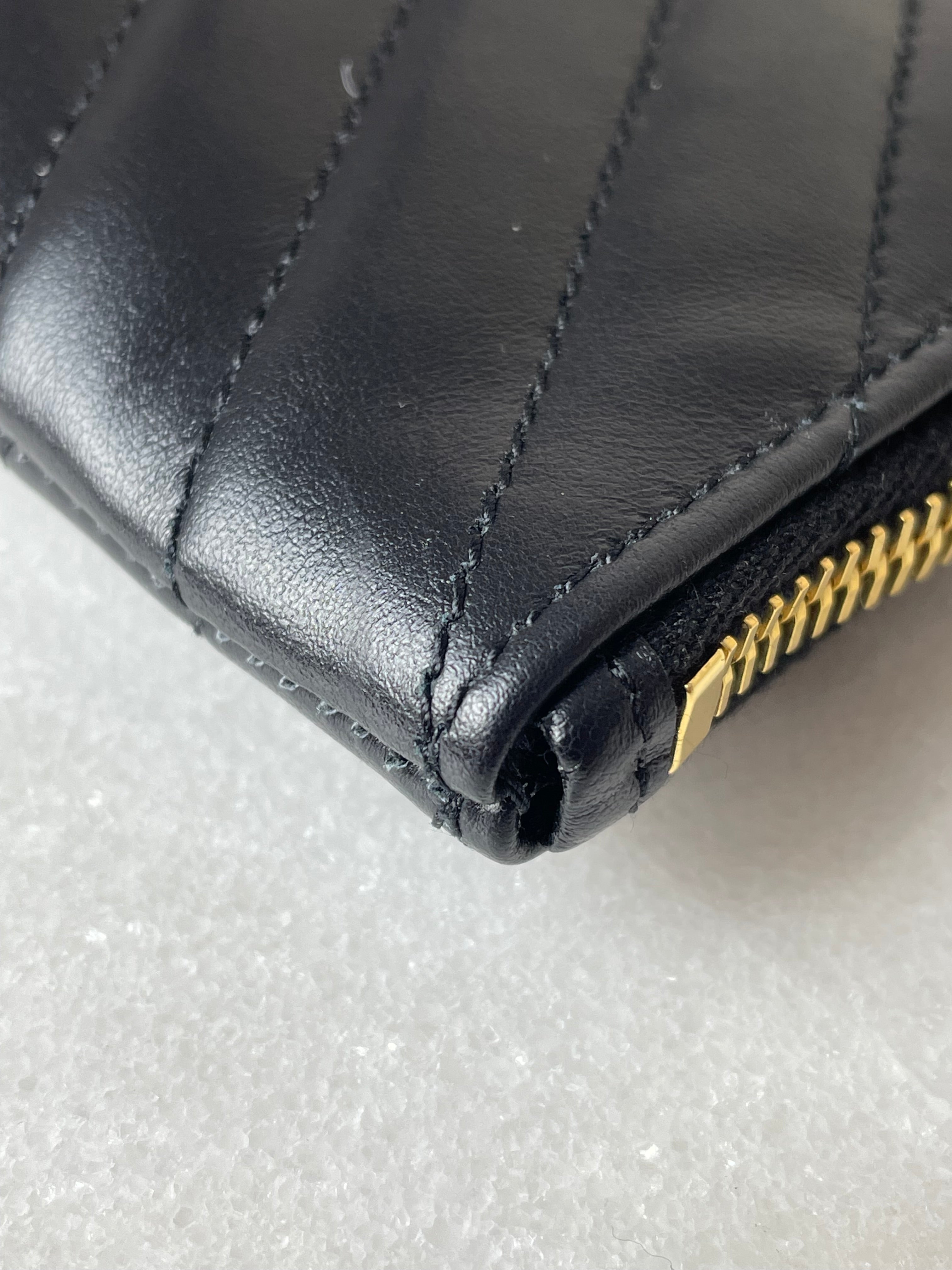 YSL Black Cassandre Classic Clutch