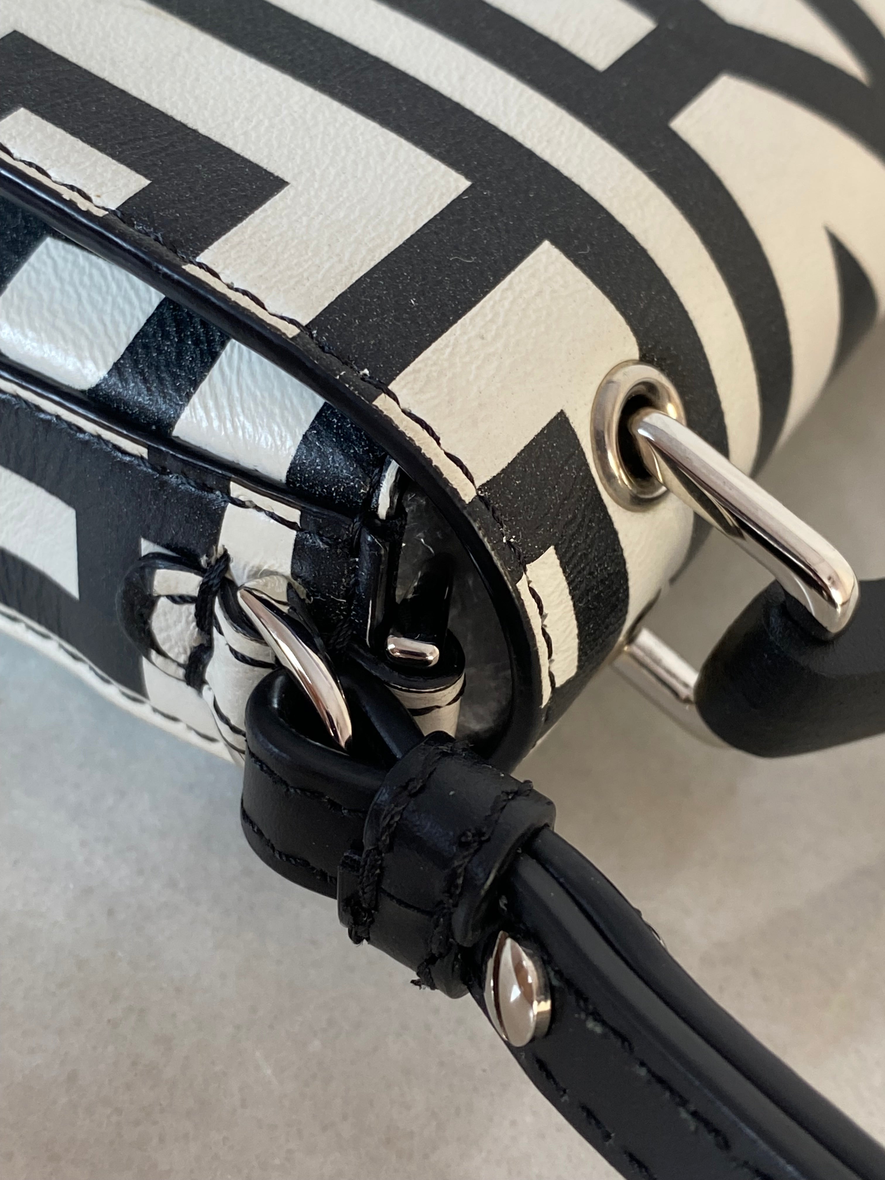 Fendi Bicolor Baguette Crossbody Bag-handbag-Fendi-The Closet Egypt