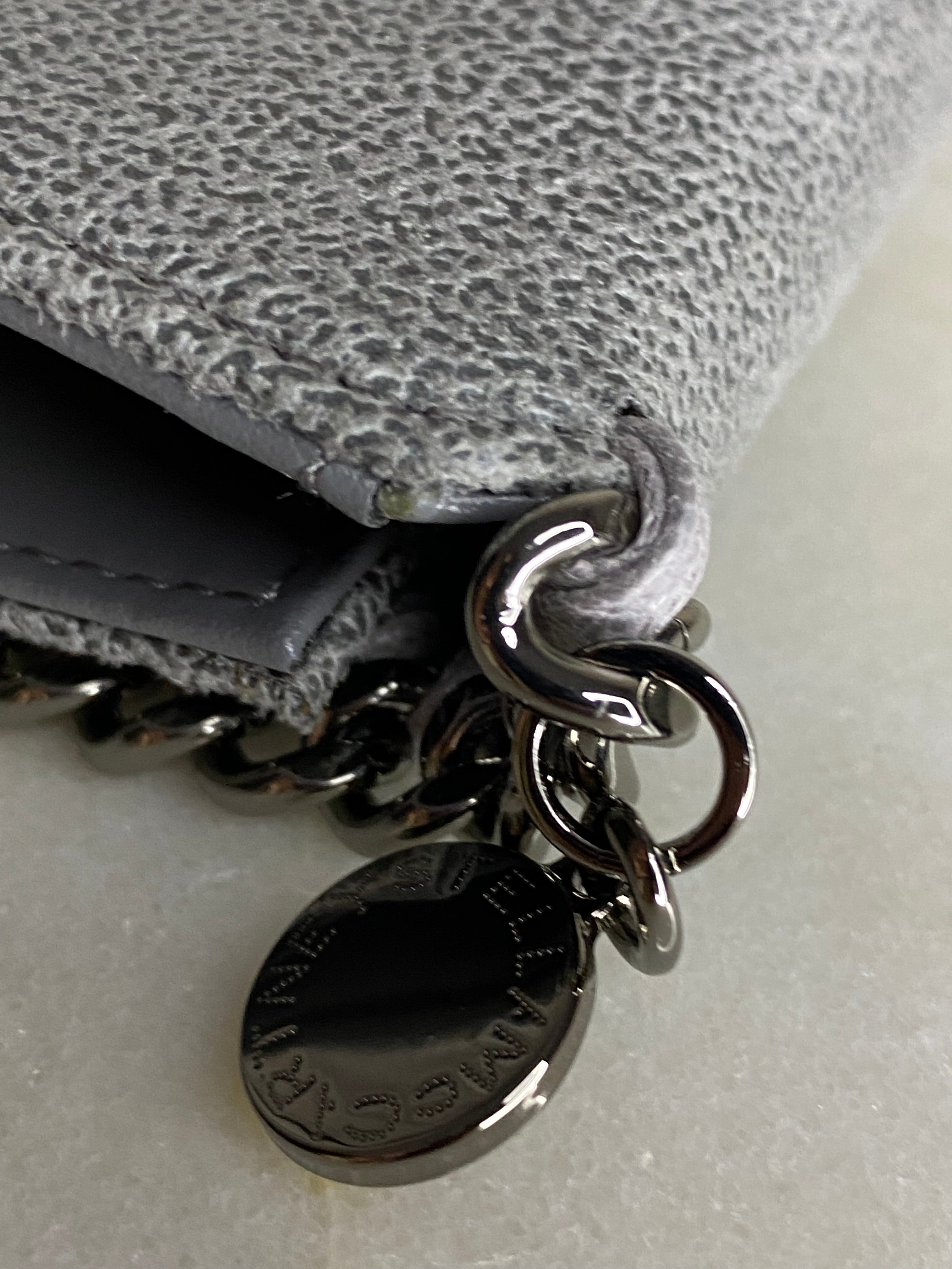 Stella Mccartney Grey Falabella Small Wallet-wallet-Stella Mccartney-The Closet Egypt