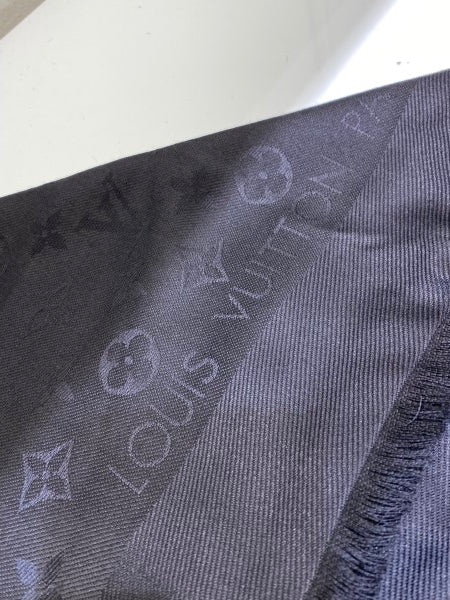 Louis Vuitton Black Monogram Shawl-Shawl-Louis Vuitton-The Closet Egypt