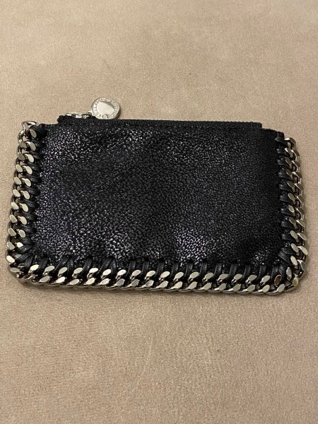 Stella Mccartney Black Falabella Card Holder-Card Holder-Stella Mccartney-The Closet Egypt