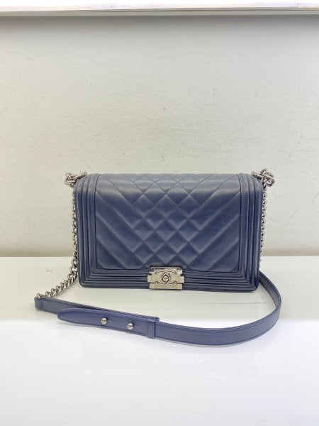 Chanel Blue Boy Medium Bag-handbag-Chanel-The Closet Egypt