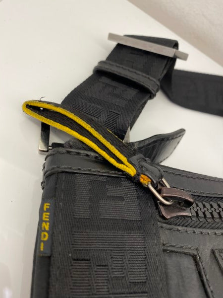 Fendi Black Zucca Nylon Crossbody Bag-handbag-Fendi-The Closet Egypt
