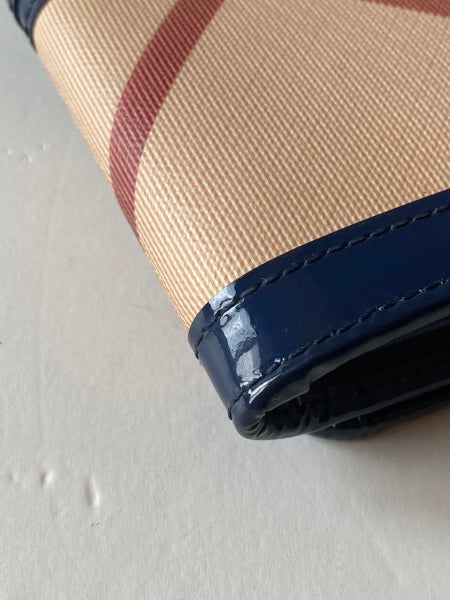Burberry Blue Nova Check Long Wallet-wallet-Burberry-The Closet Egypt