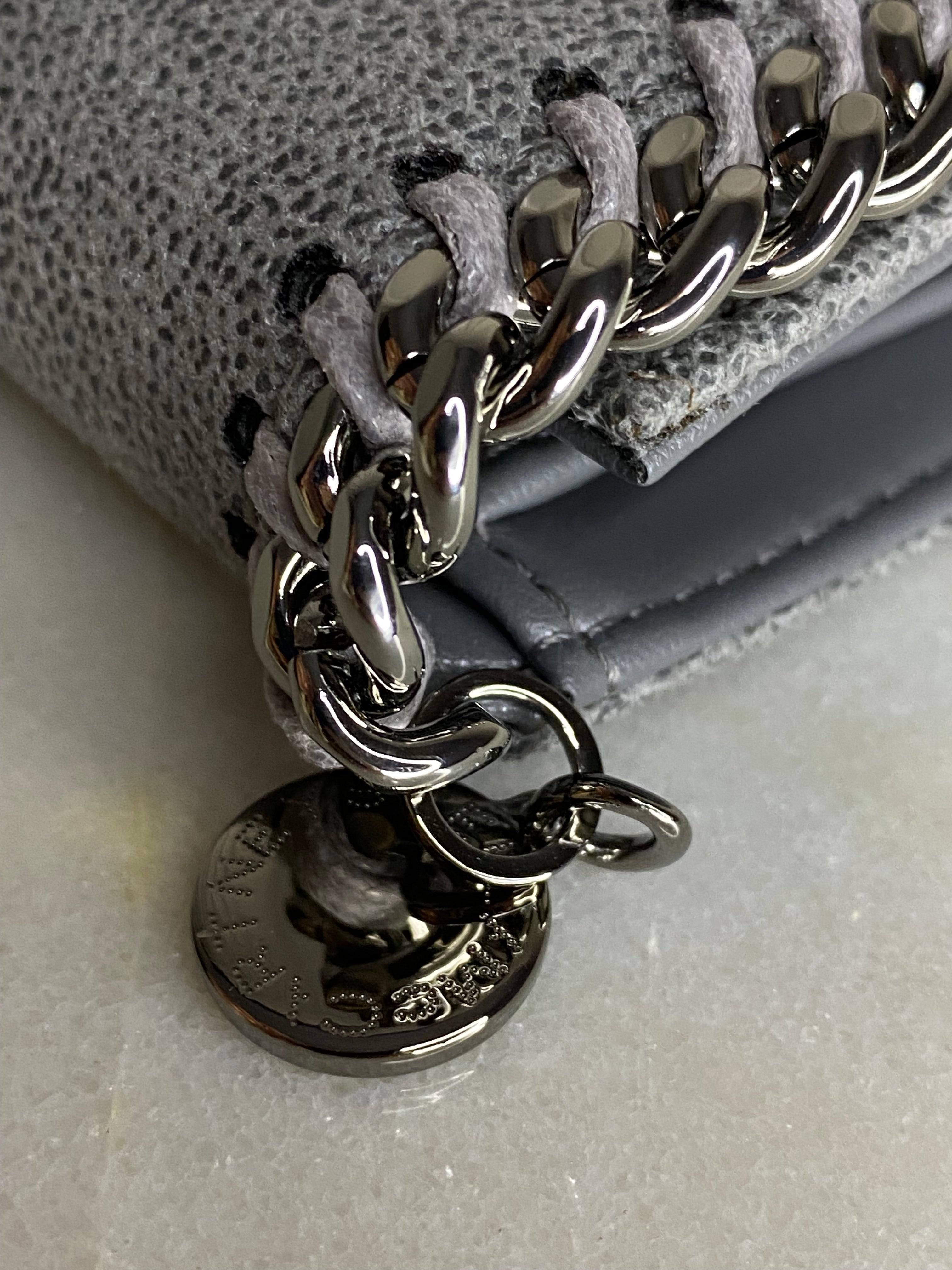 Stella Mccartney Grey Falabella Small Wallet-wallet-Stella Mccartney-The Closet Egypt