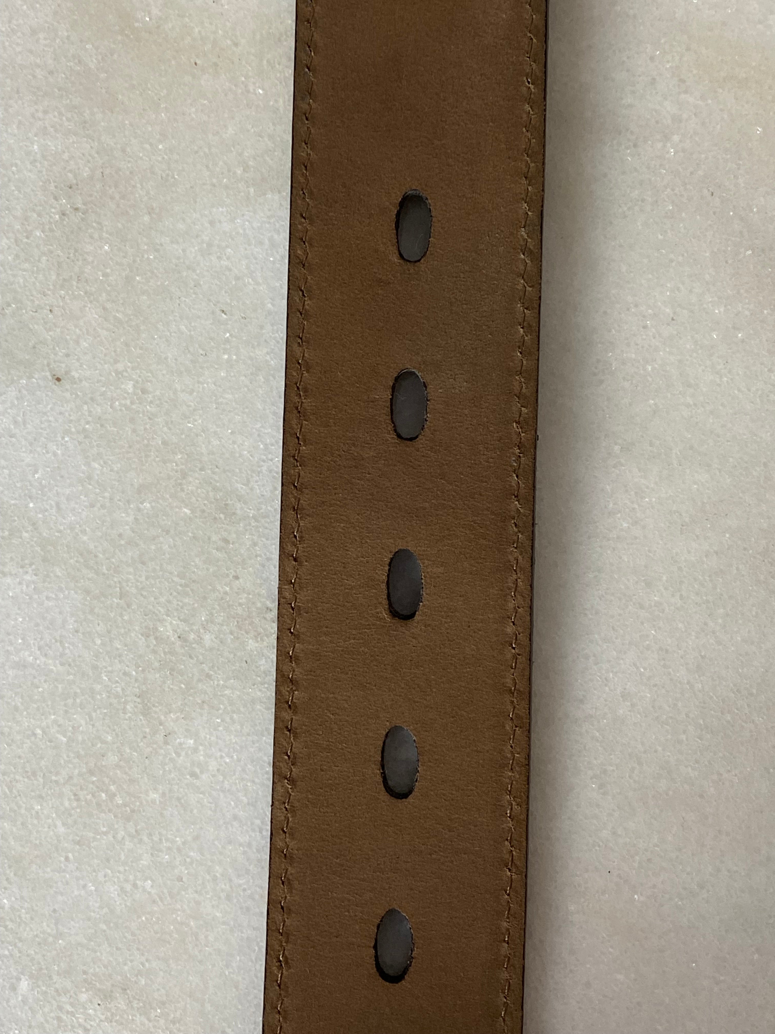 Burberry Camel Belt 38-Belt-Burberry-The Closet Egypt