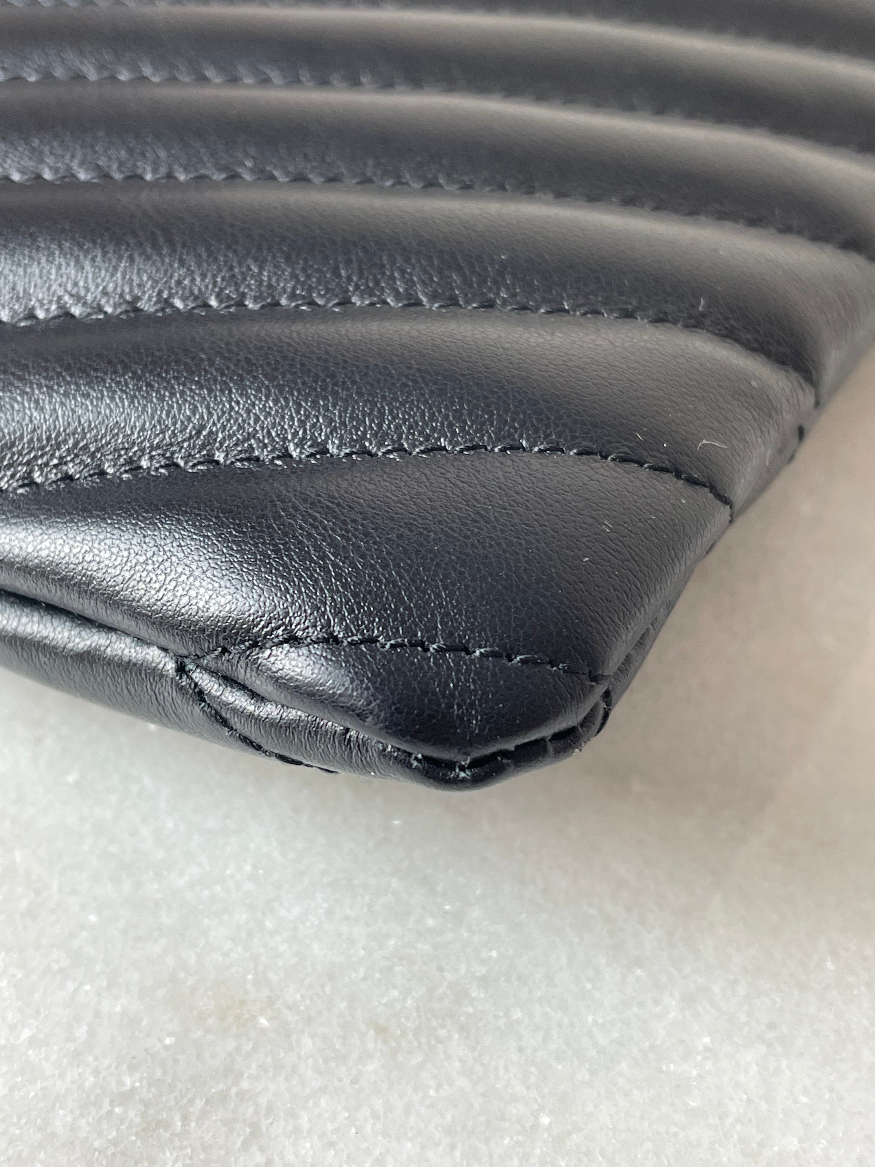 YSL Black Cassandre Classic Clutch