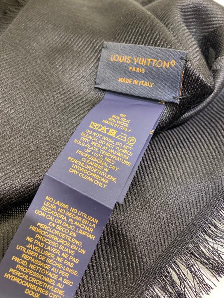 Louis Vuitton Black Monogram Shawl-Shawl-Louis Vuitton-The Closet Egypt
