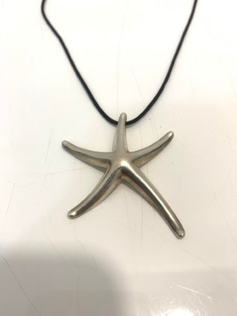 Tiffany & Co Silver Elsa Peretti Starfish Necklace-Necklaces-Tiffany & Co-The Closet Egypt