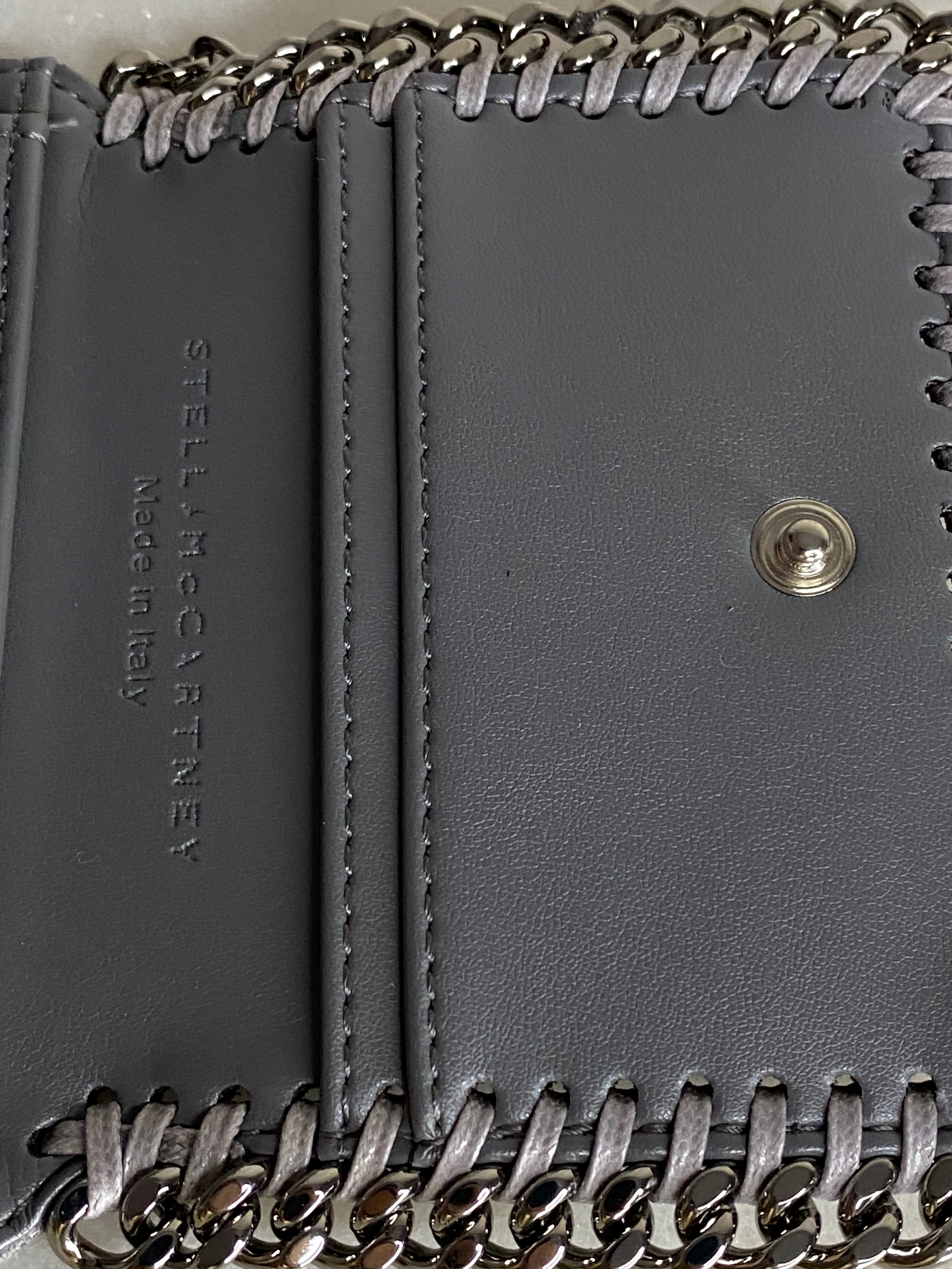 Stella Mccartney Grey Falabella Small Wallet-wallet-Stella Mccartney-The Closet Egypt