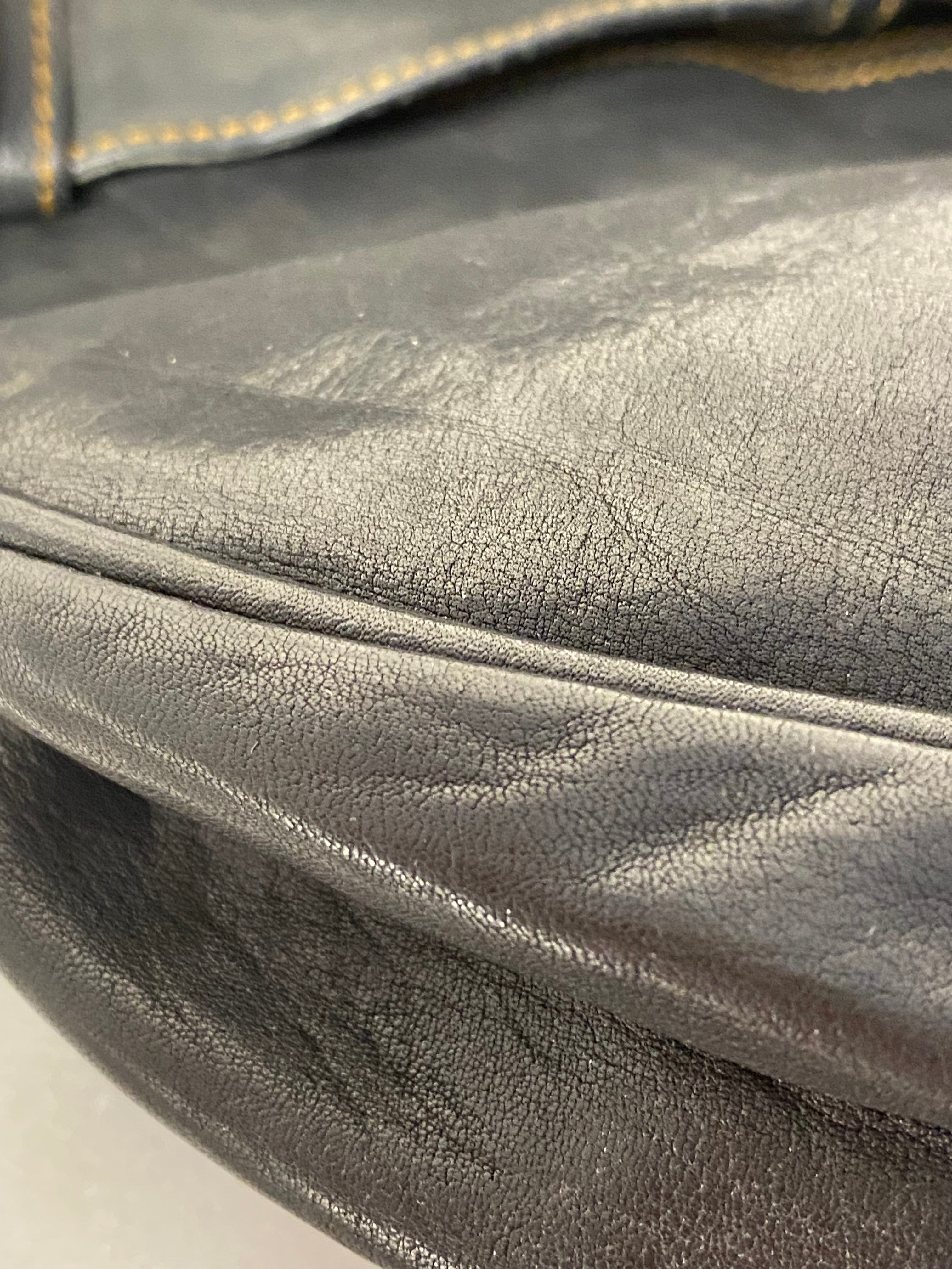 Christian Dior Black Vintage Saddle Bag-handbag-Christian Dior-The Closet Egypt