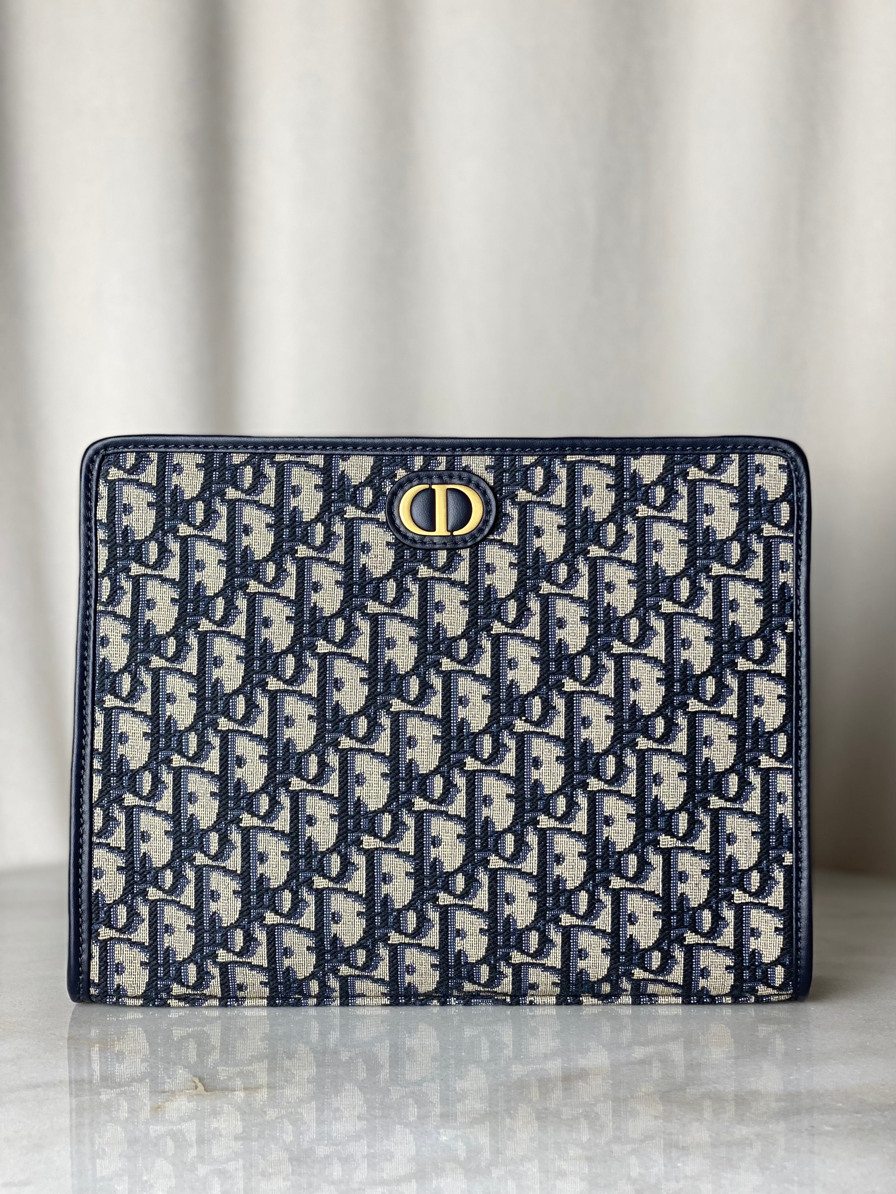 Christian Dior Blue Montaigne Pouch-Pouch-Christian Dior-The Closet Egypt