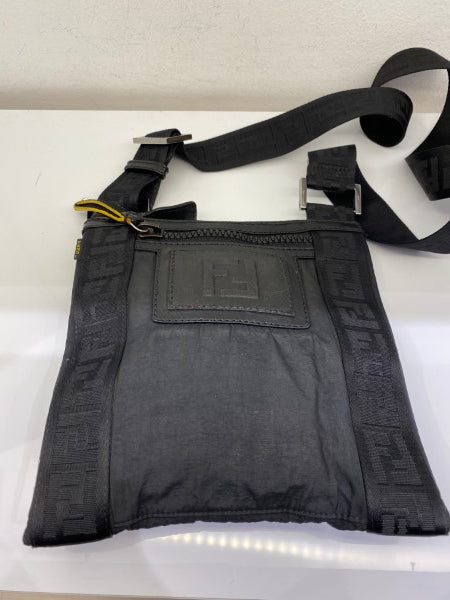 Fendi Black Zucca Nylon Crossbody Bag-handbag-Fendi-The Closet Egypt