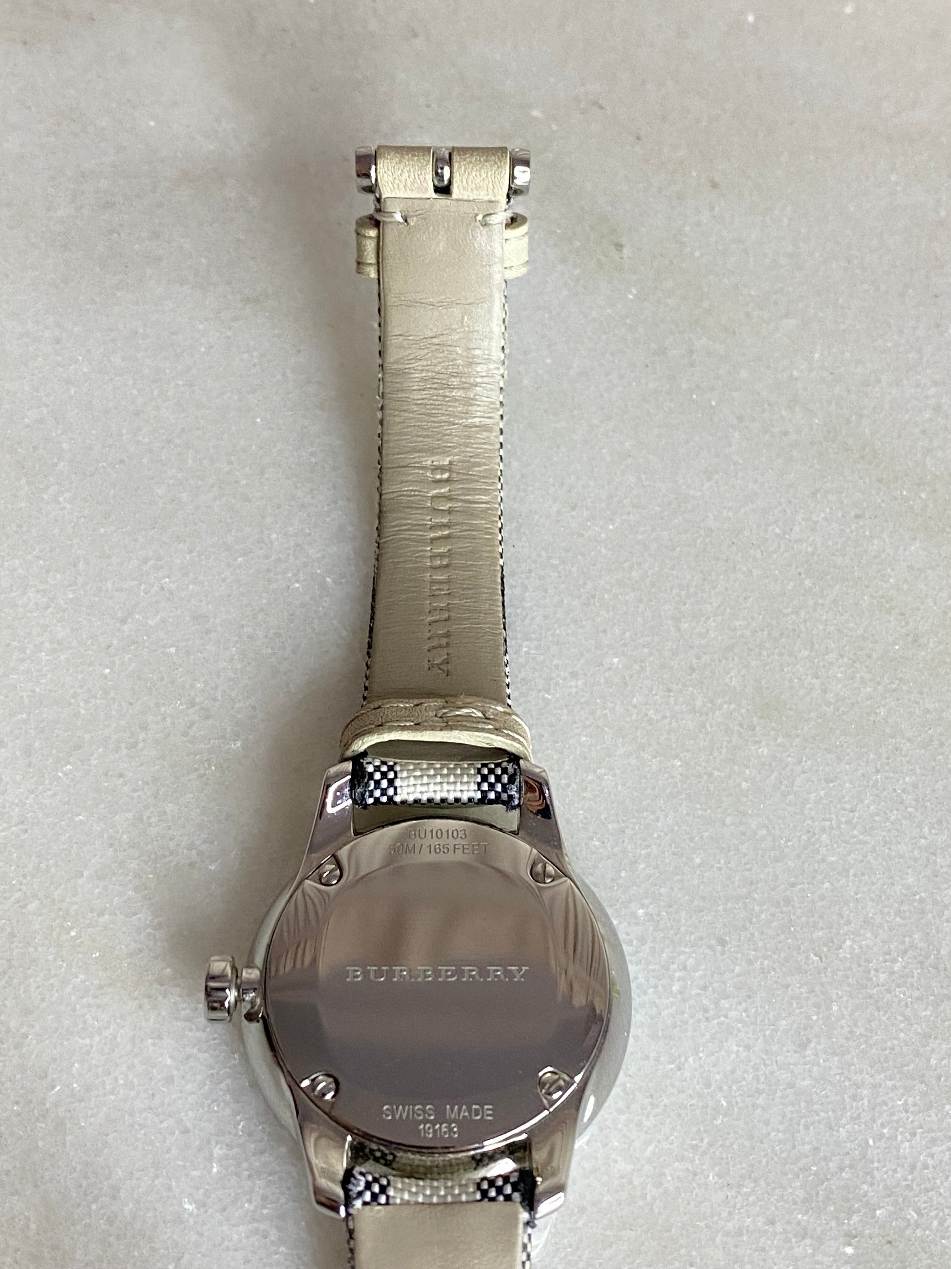 Burberry Stainless Steel Beige House Check Watch-Watch-Burberry-The Closet Egypt