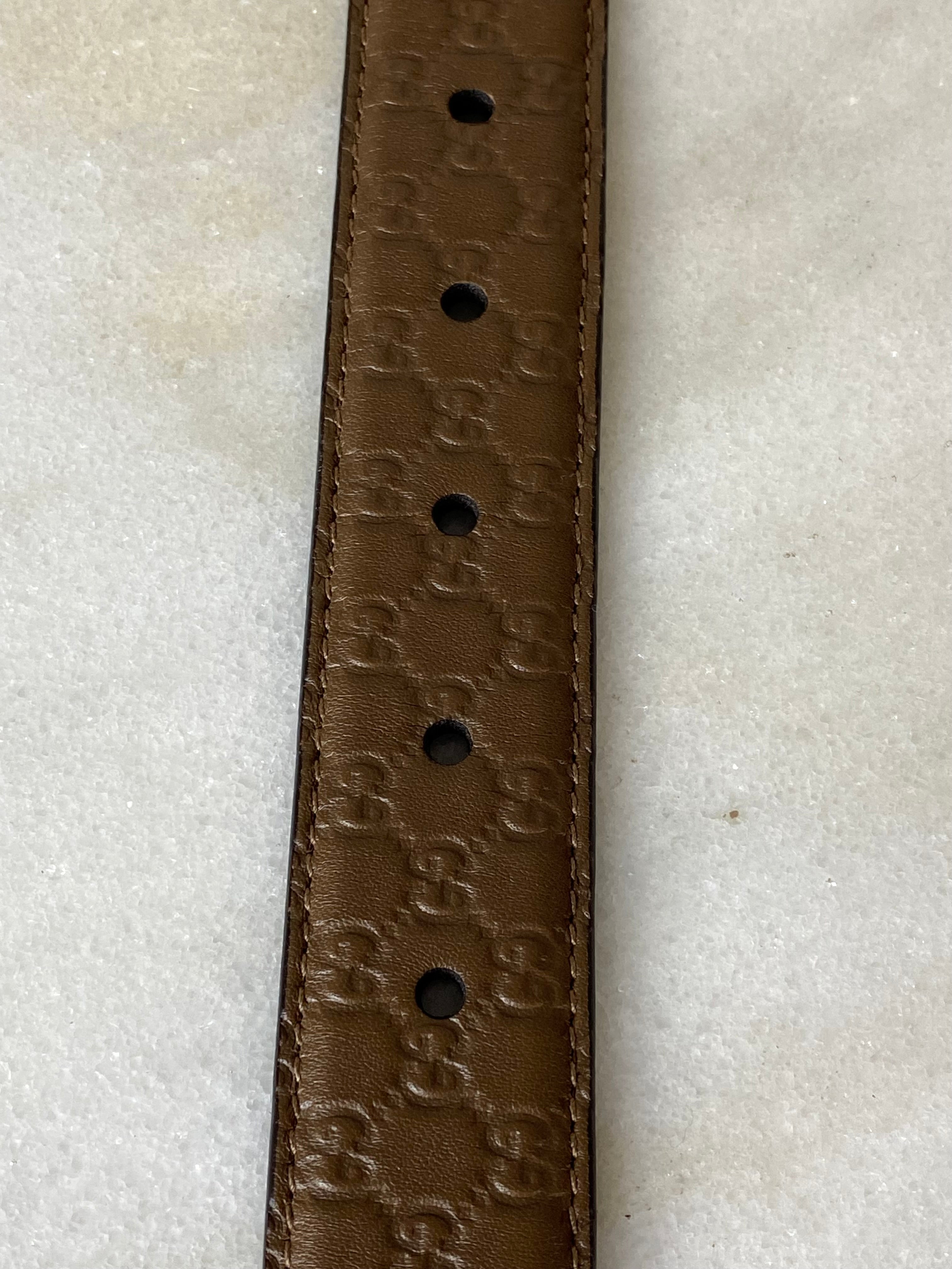 Gucci Brown GG Belt 38-Belt-Gucci-The Closet Egypt