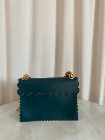 Fendi Olive Kan I Vitello Liberty Studded Shoulder Bag-handbag-Fendi-The Closet Egypt