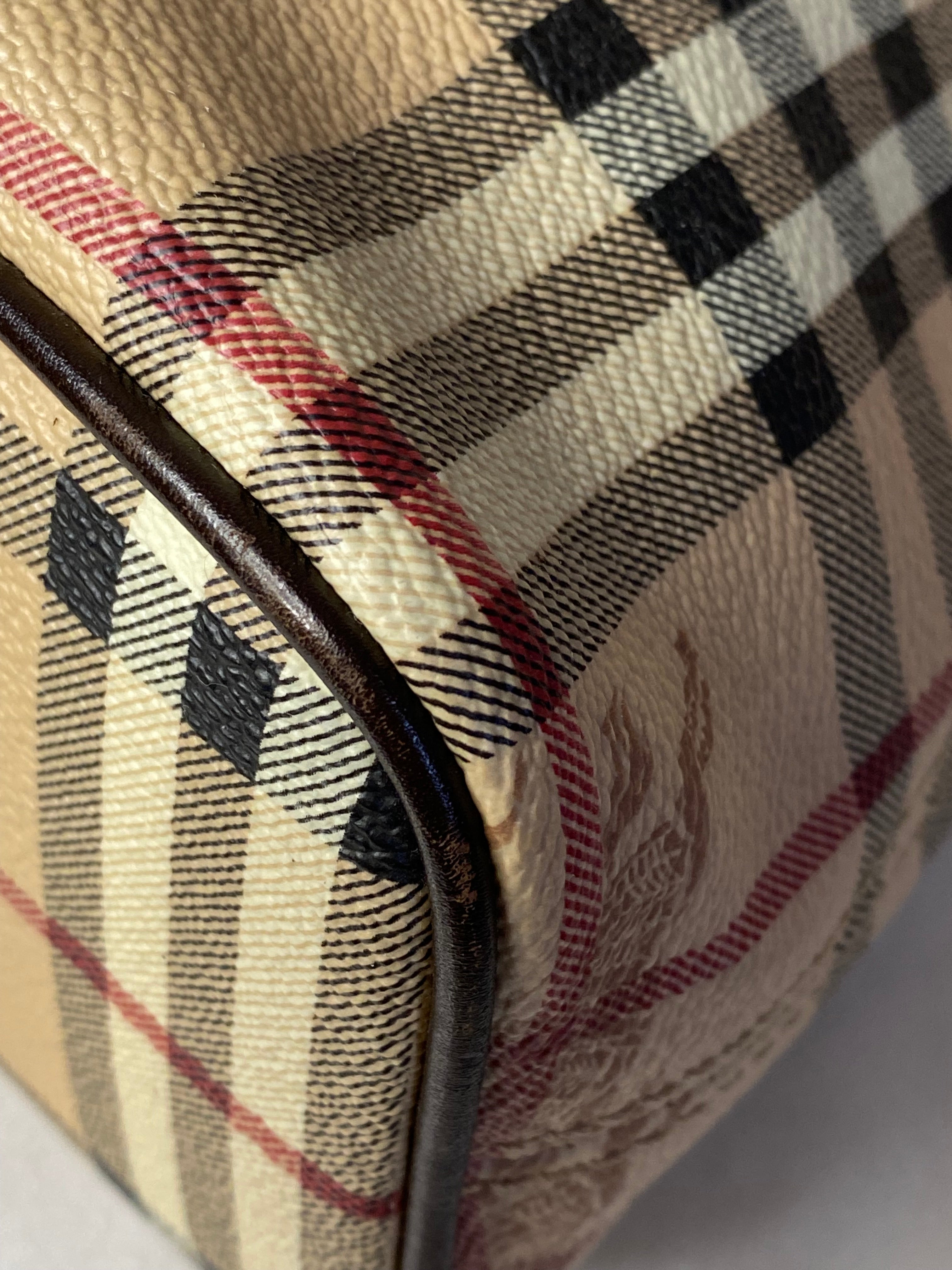Burberry Haymarket Brown Tote Bag-handbag-Burberry-The Closet Egypt