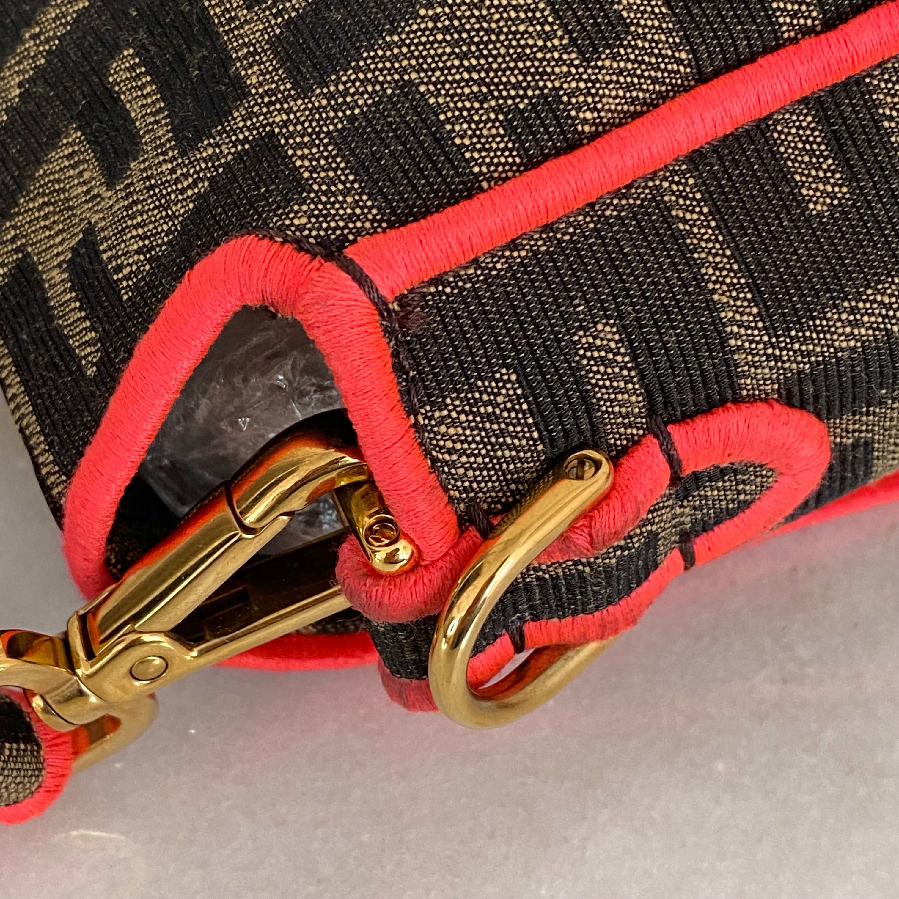 Fendi Bicolor Baguette FF Top Handle Bag W/ Strap-handbag-Fendi-The Closet Egypt