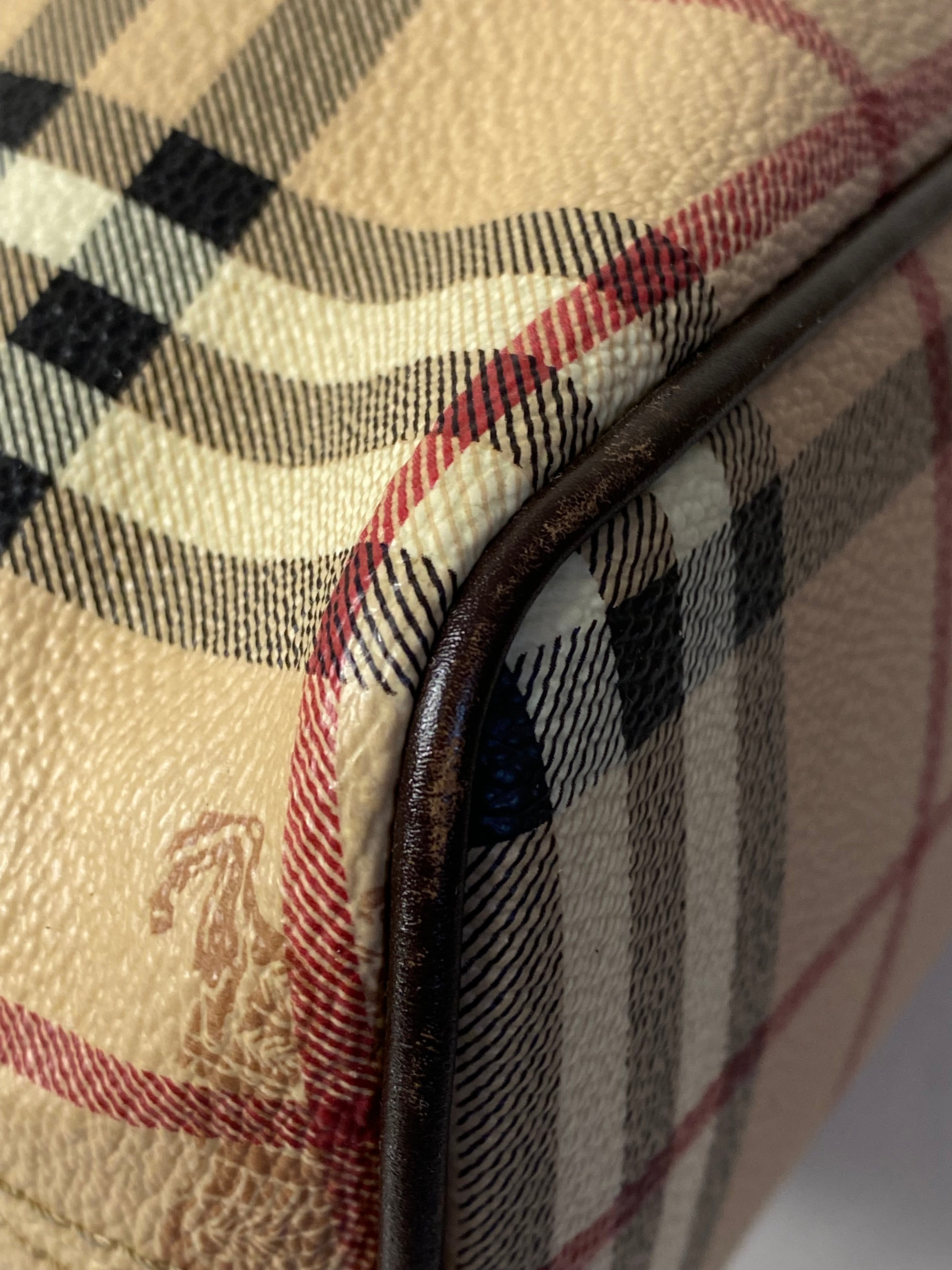 Burberry Haymarket Brown Tote Bag-handbag-Burberry-The Closet Egypt
