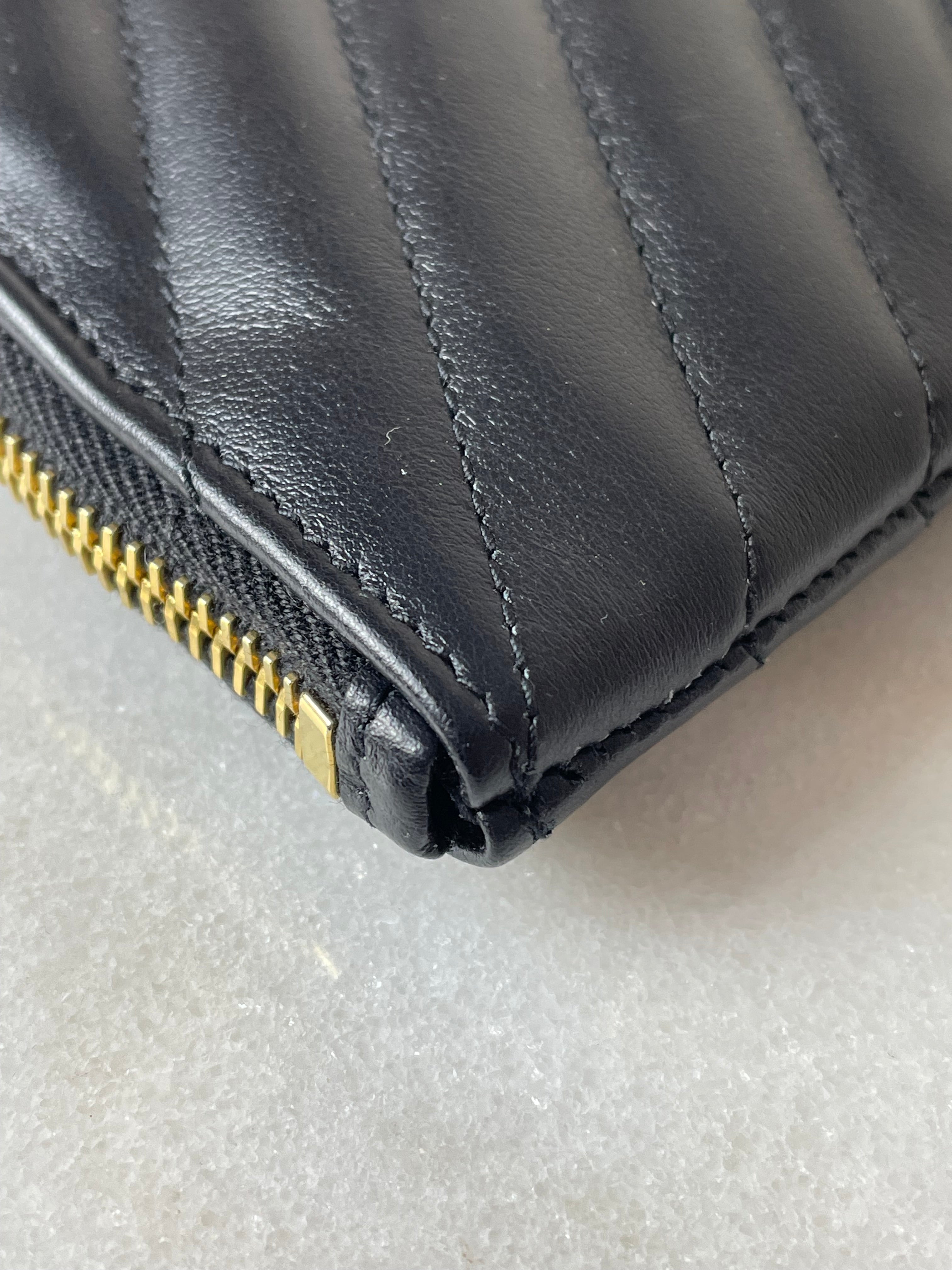 YSL Black Cassandre Classic Clutch