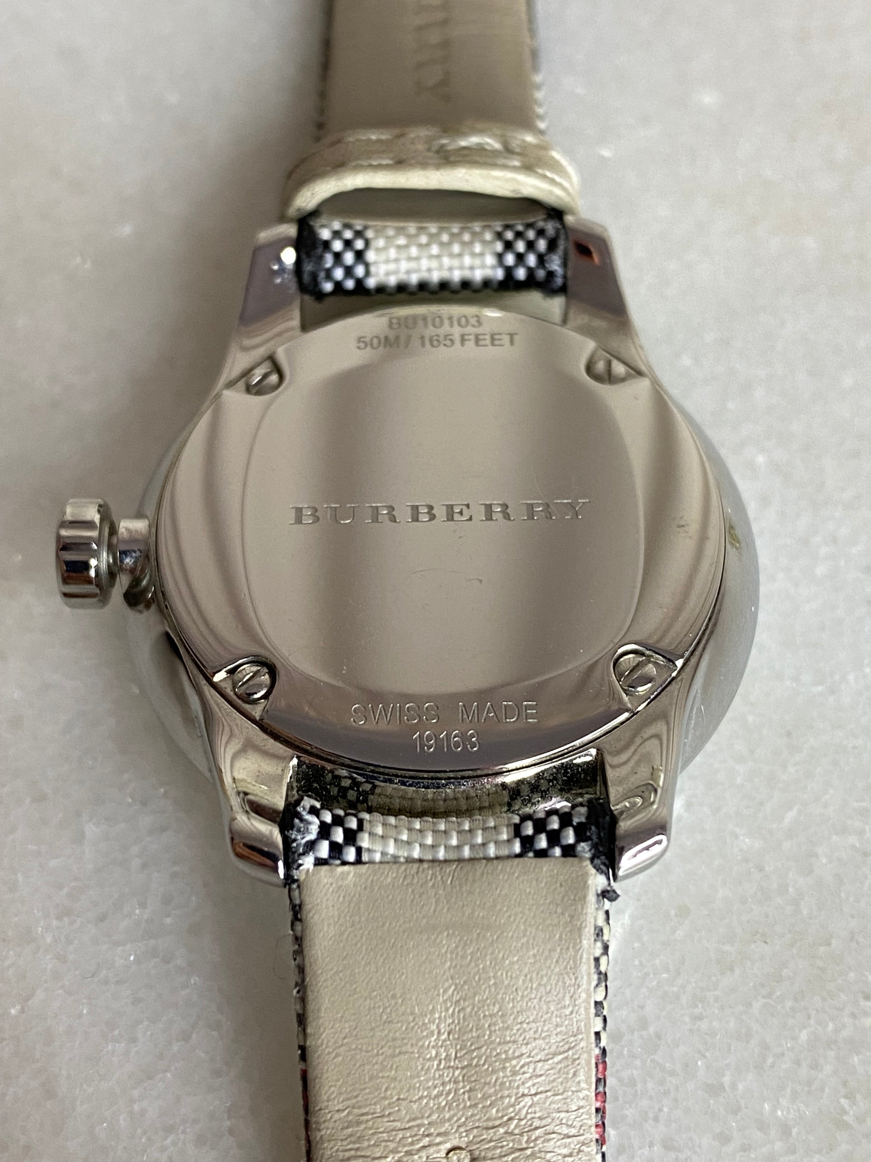 Burberry Stainless Steel Beige House Check Watch-Watch-Burberry-The Closet Egypt