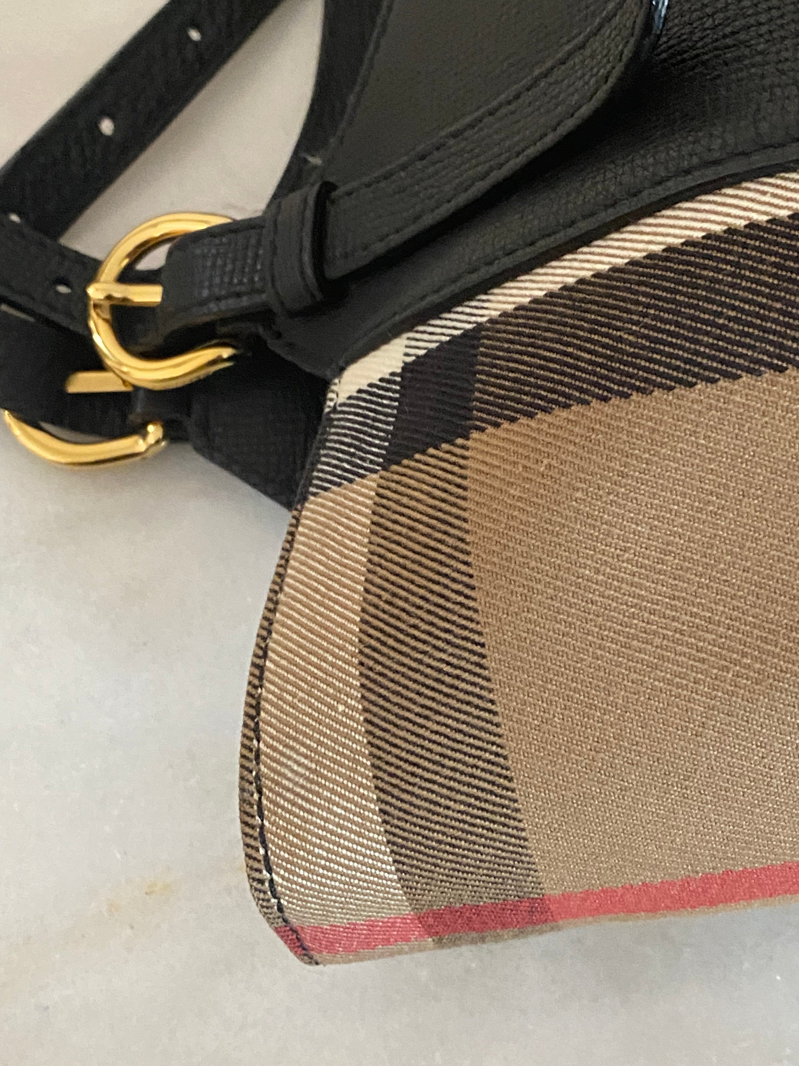 Burberry House Check Black Canterbury Shoulder Bag-handbag-Burberry-The Closet Egypt