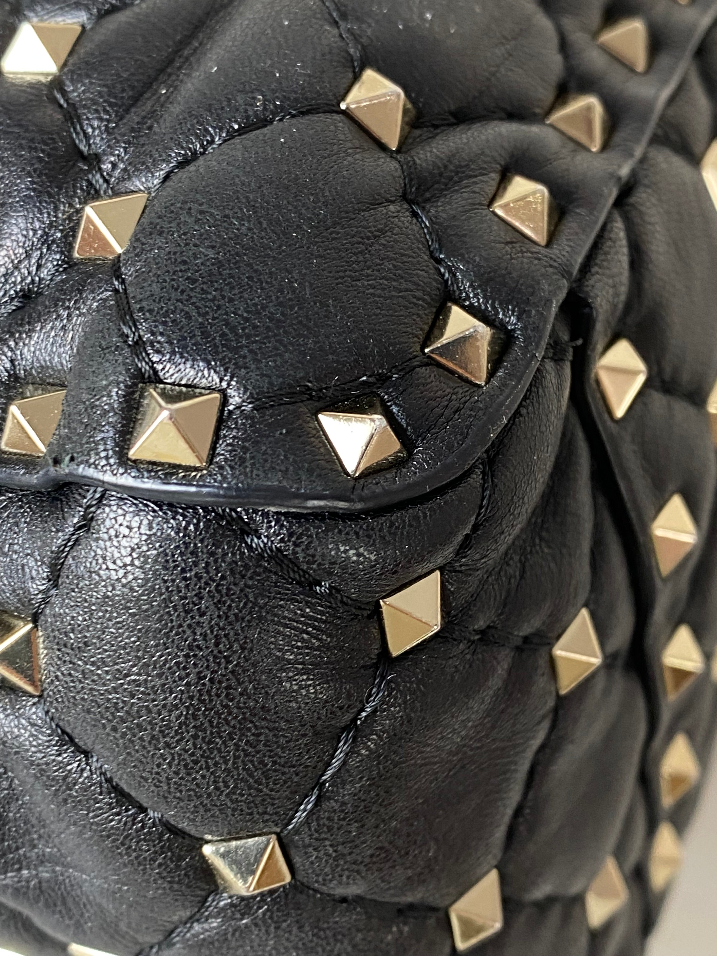 Valentino Black Rockstud Shoulder Bag-handbag-Valentino-The Closet Egypt