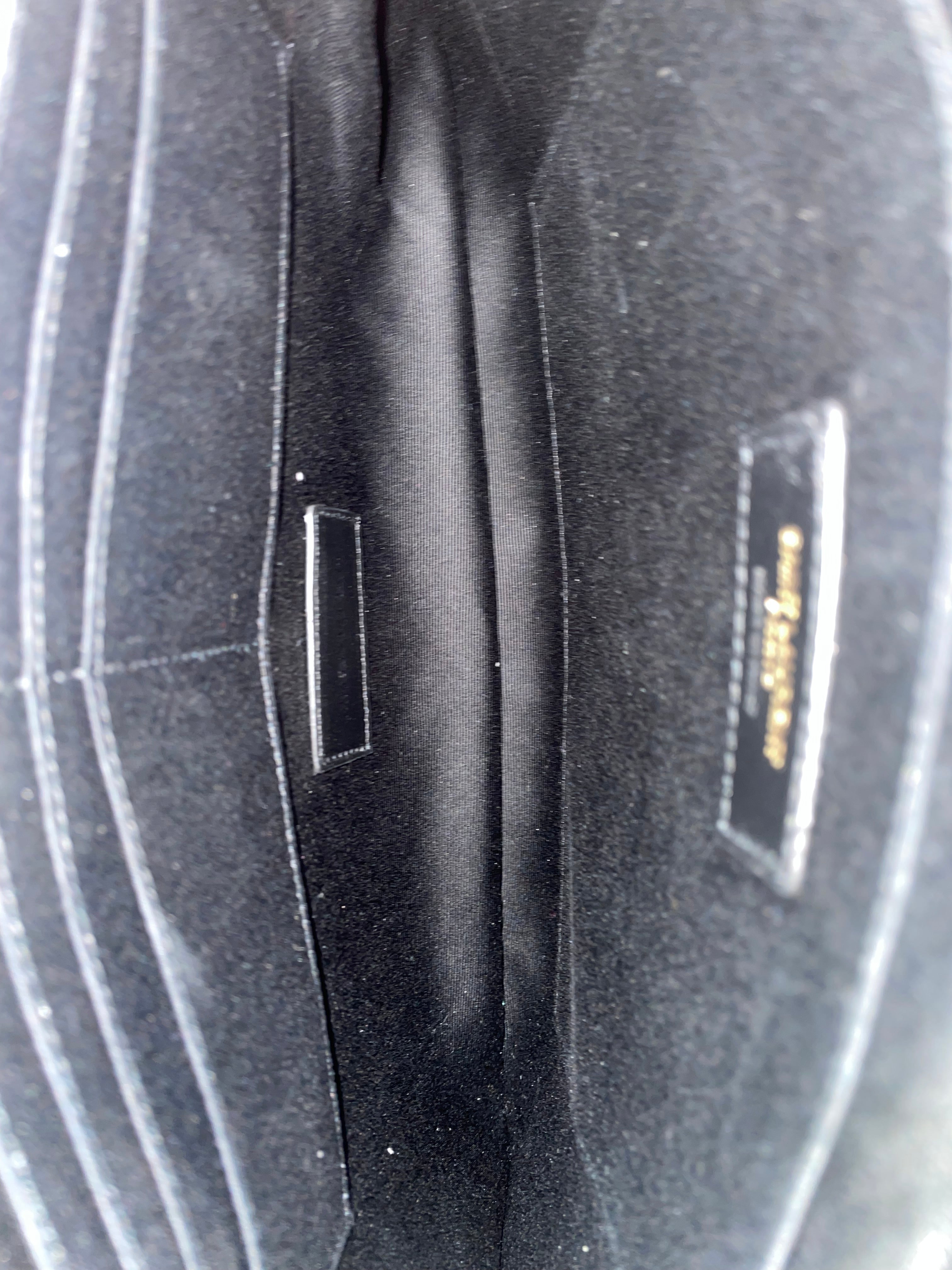 YSL Black Cassandre Classic Clutch