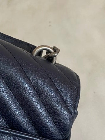 YSL Dark Blue College Large Top Handle Bag-handbag-YSL-The Closet Egypt