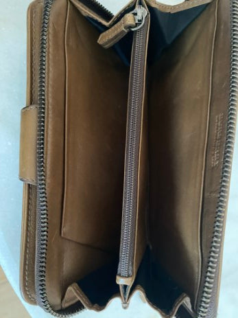 Burberry Brown Zip Long Wallet-wallet-Burberry-The Closet Egypt