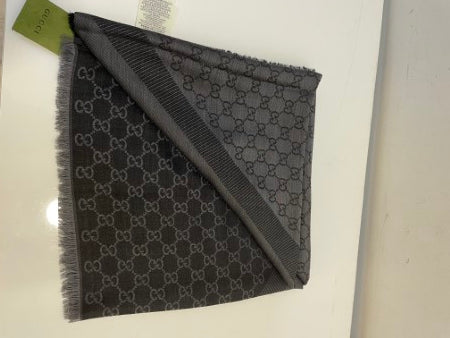Gucci Dark Grey GG Scarf-Scarf-Gucci-The Closet Egypt