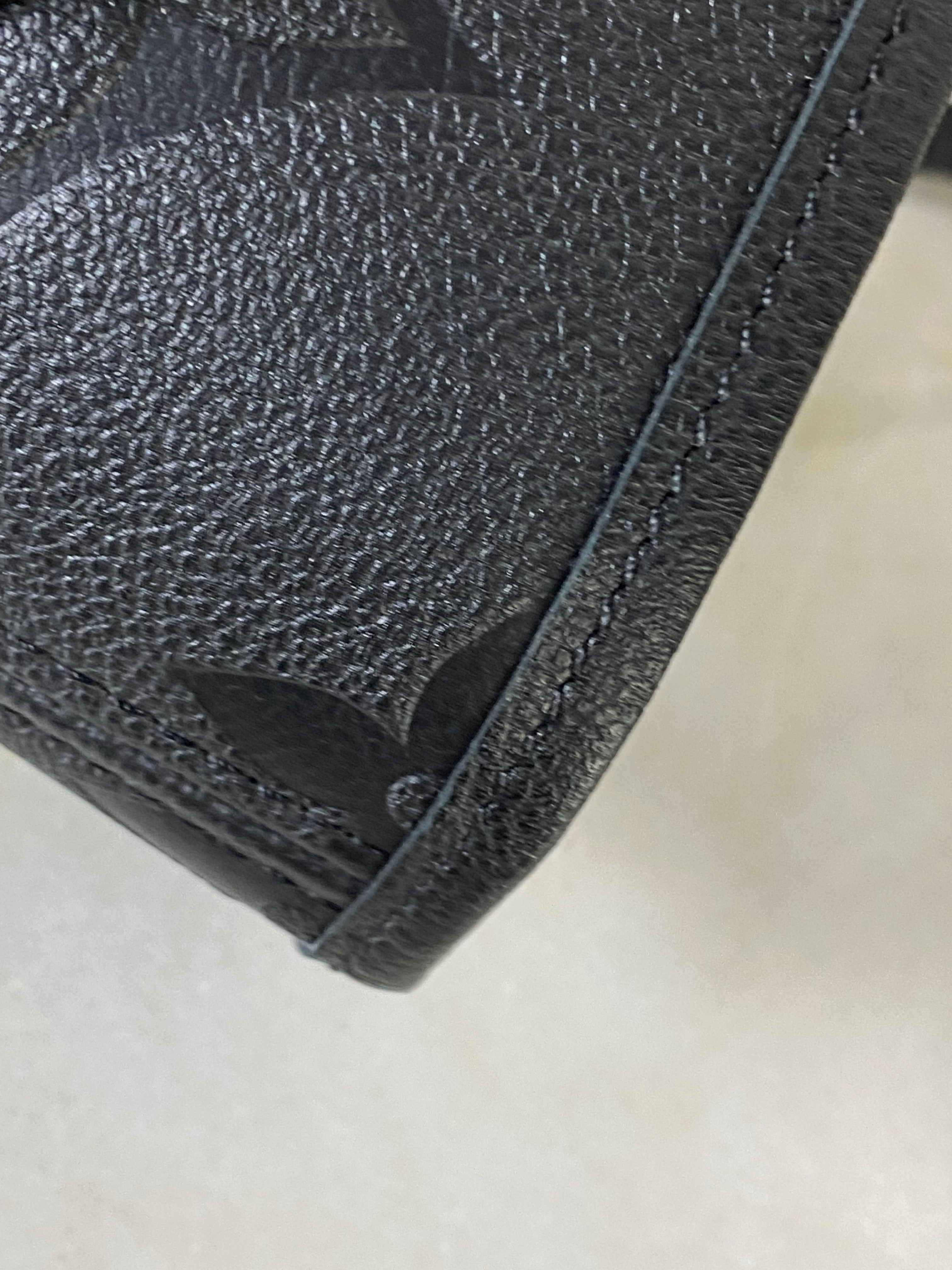 Louis Vuitton Black Monogram Empreinte Neverfull MM Tote Bag