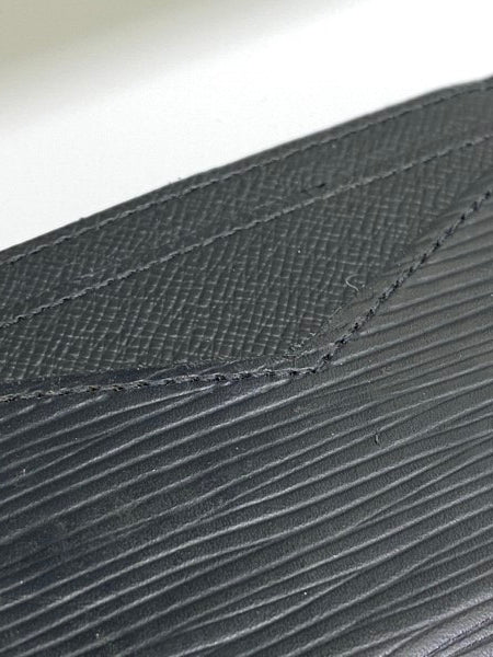 Louis Vuitton Black Epi Card Holder-Card Holder-Louis Vuitton-The Closet Egypt