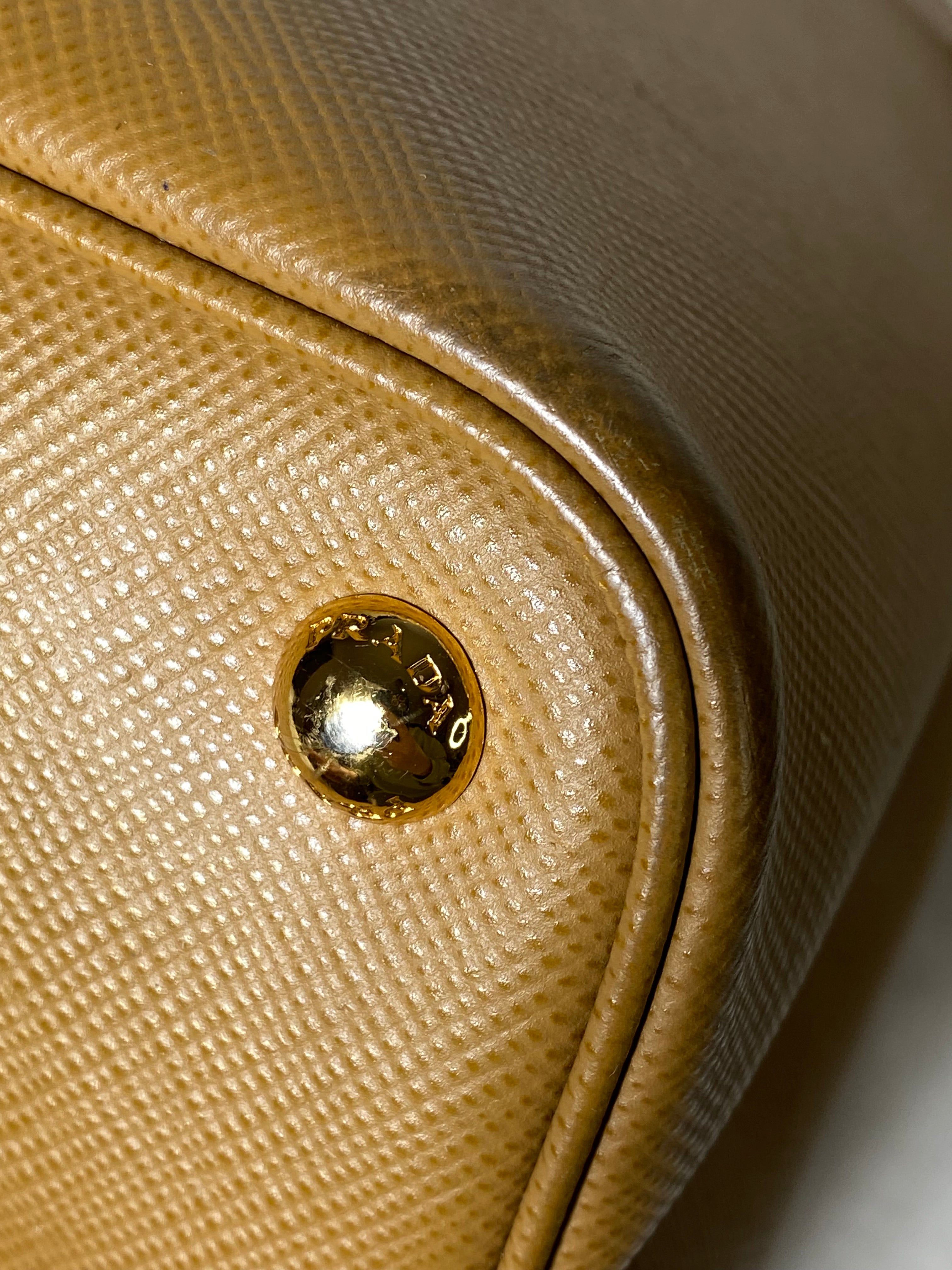 Prada Camel Double Tote Bag-handbag-Prada-The Closet Egypt