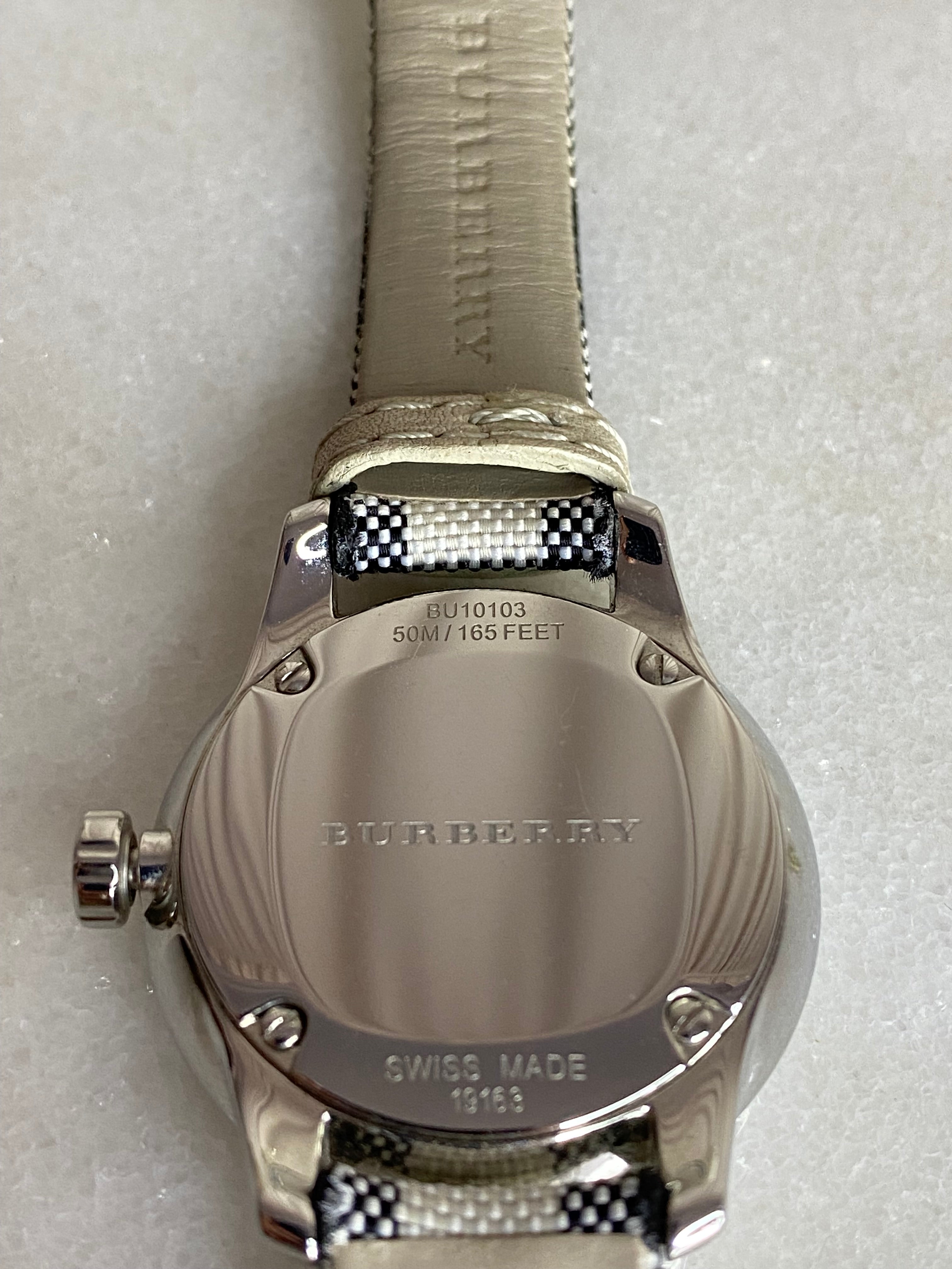 Burberry Stainless Steel Beige House Check Watch-Watch-Burberry-The Closet Egypt