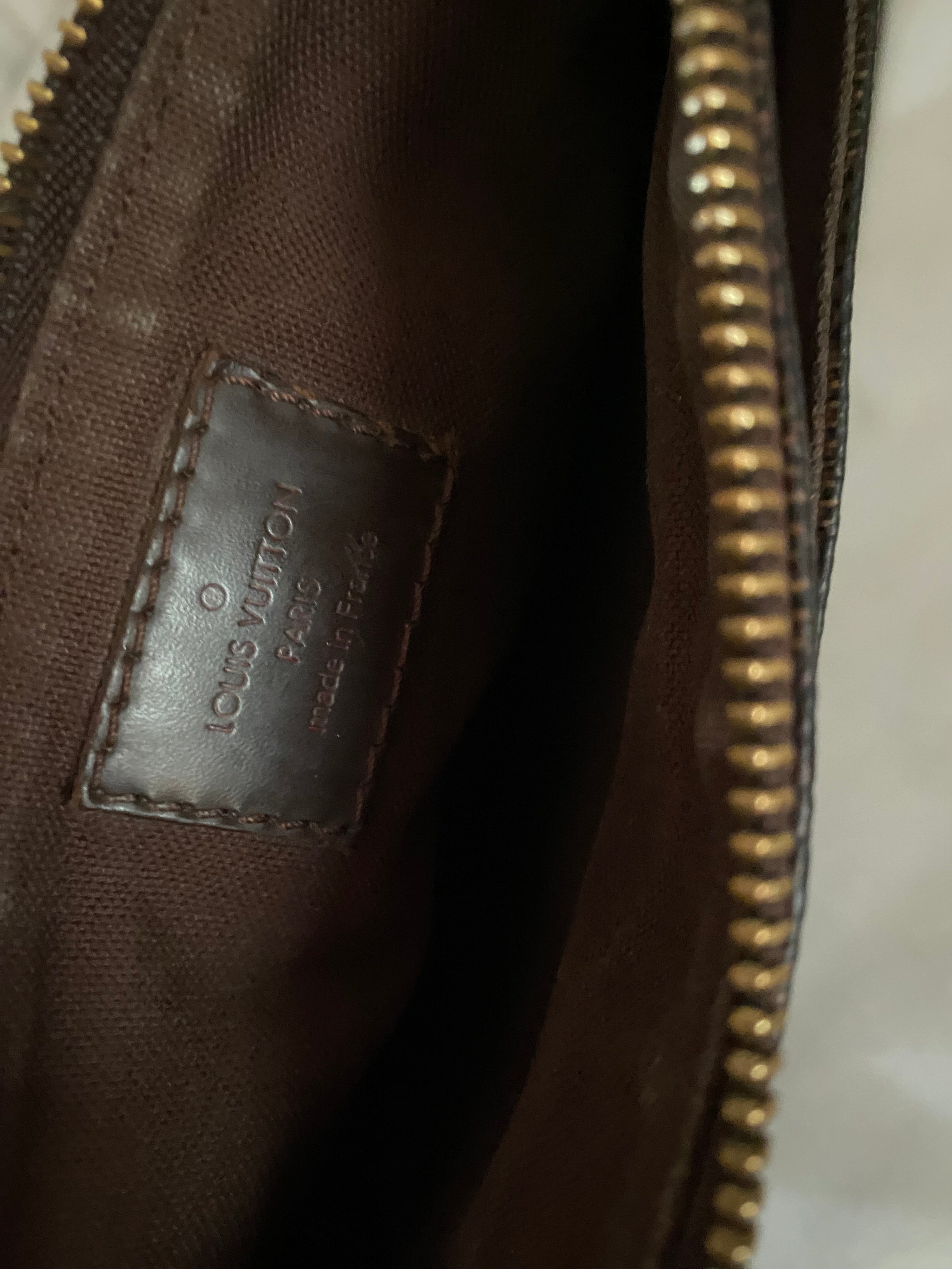 Louis Vuitton Damier Ebene Brooklyn Pochette Plate Messenger Crossbody Bag-handbag-Louis Vuitton-The Closet Egypt