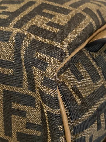 Fendi Tobacco FF Jacquard Fabric Toiletry-Toiletry Pouch-Fendi-The Closet Egypt