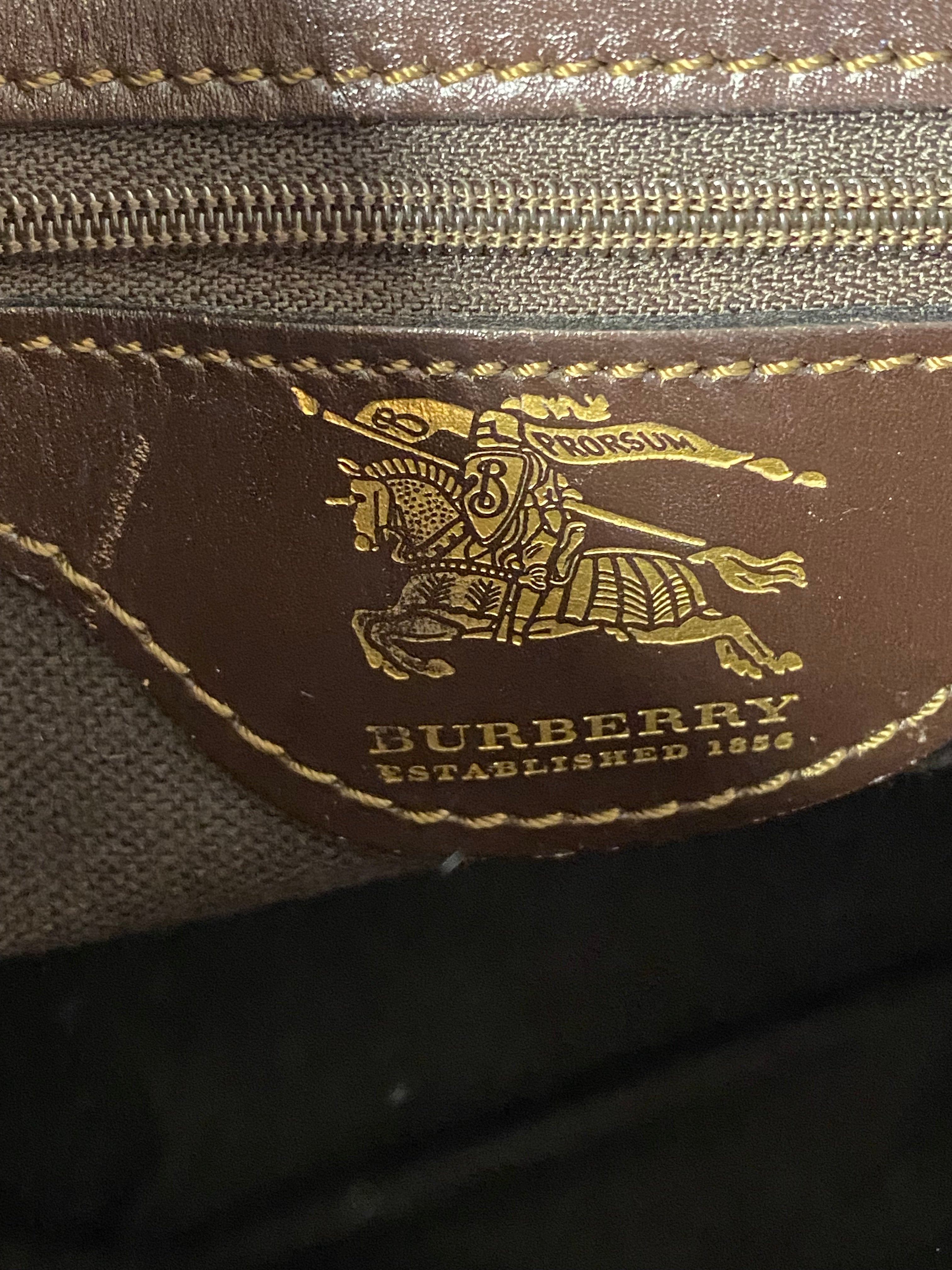 Burberry Haymarket Brown Tote Bag-handbag-Burberry-The Closet Egypt