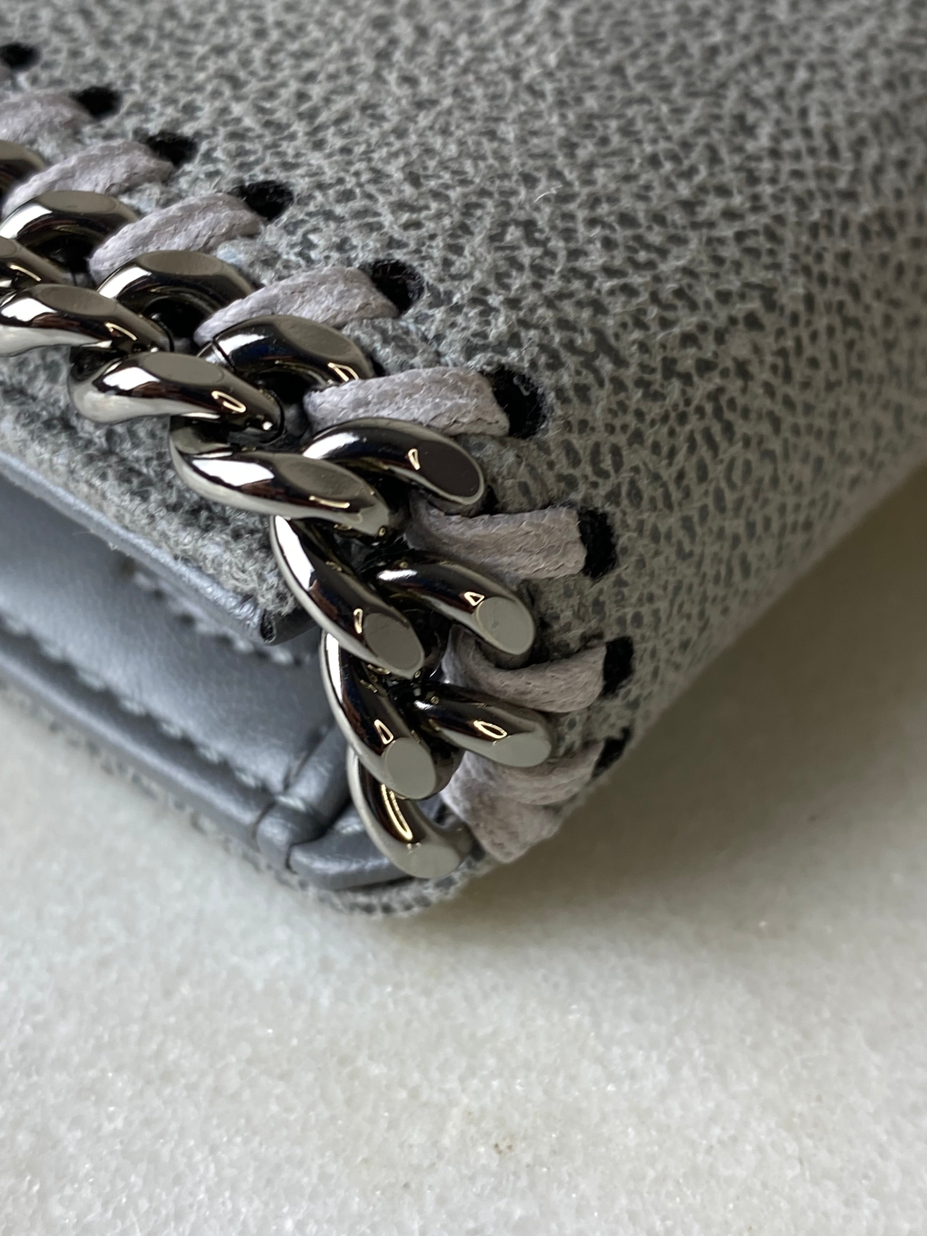 Stella Mccartney Grey Falabella Small Wallet