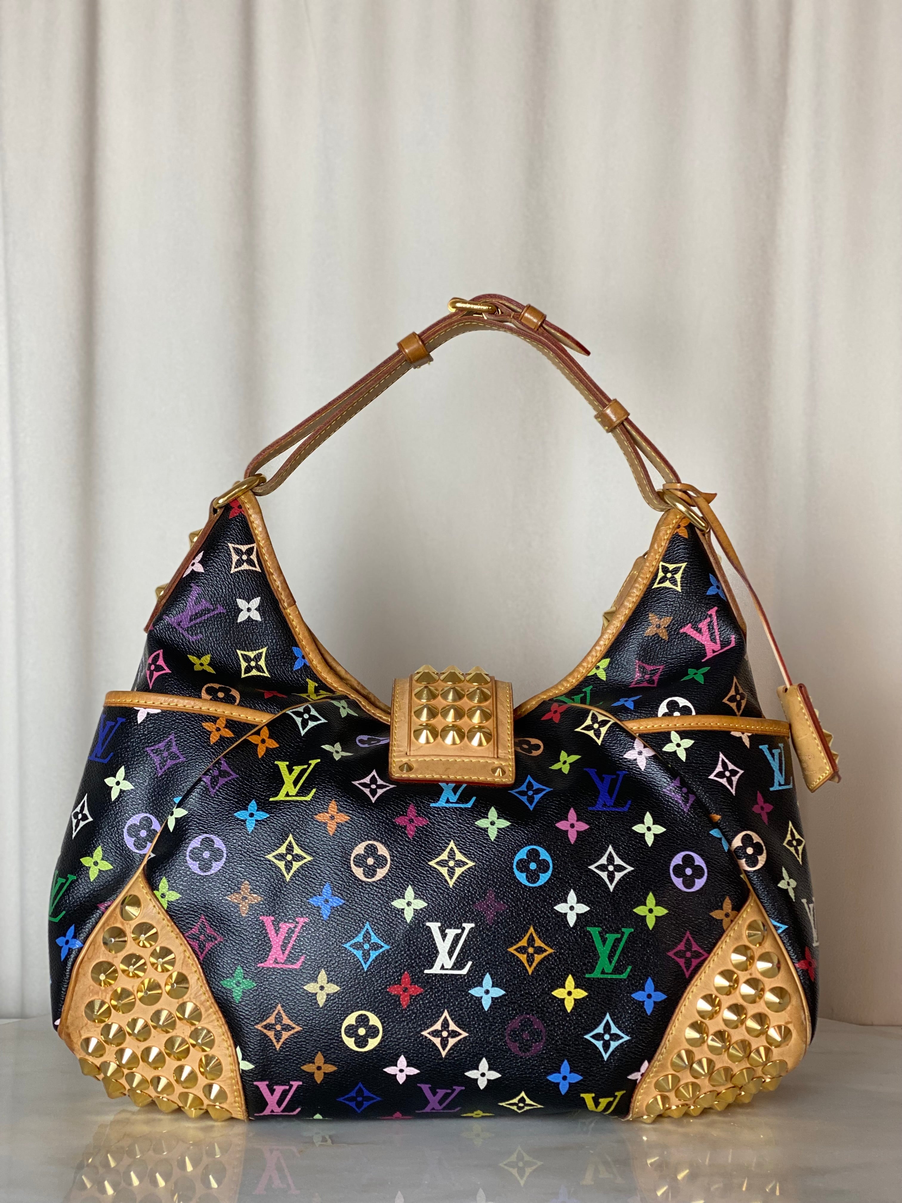 Louis Vuitton Black Multicolor Chrissie MM Hobo Bag-handbag-Louis Vuitton-The Closet Egypt
