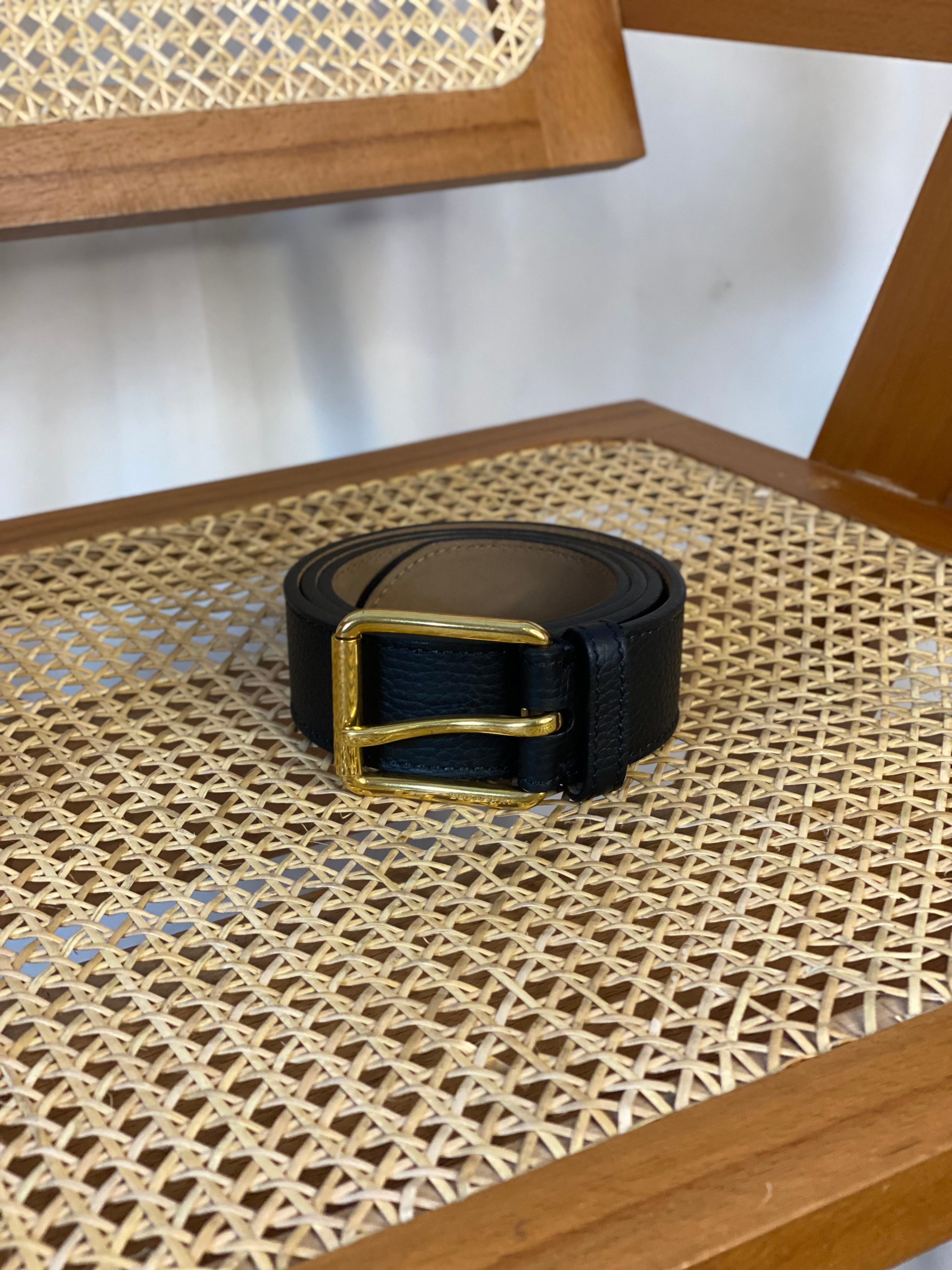 Burberry Black Belt 38-Belt-Burberry-The Closet Egypt
