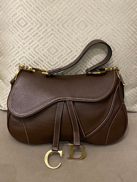Christian Dior Brown Saddle Bag-handbag-Christian Dior-The Closet Egypt
