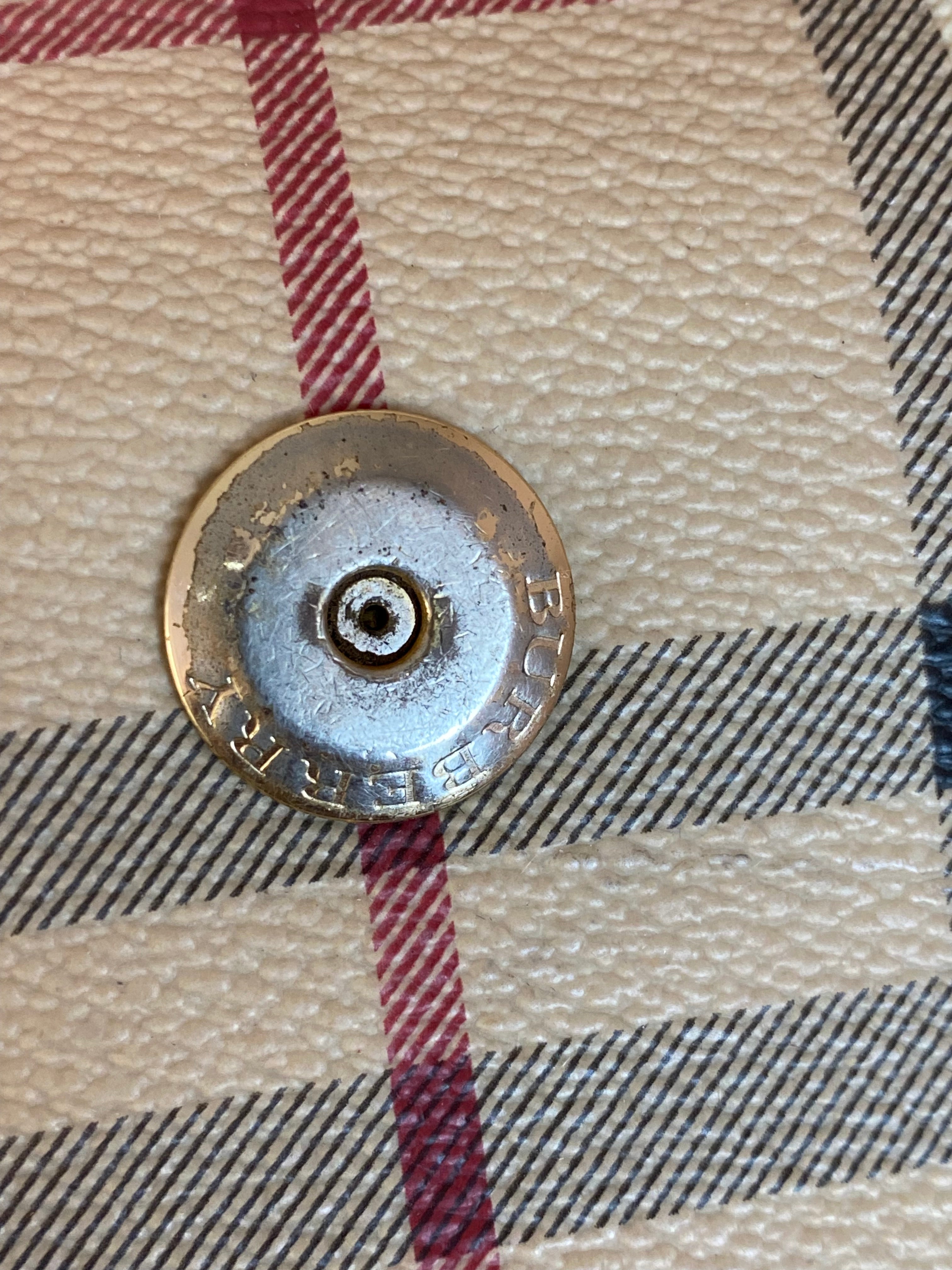 Burberry Bicolor Haymarket Eden Shoulder Bag