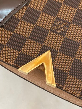 Louis Vuitton Damier Ebene Kensington Tote Bag W/ Strap-handbag-Louis Vuitton-The Closet Egypt