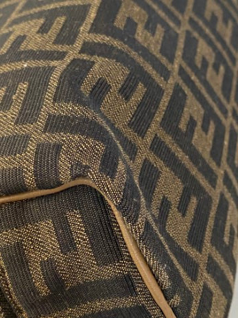 Fendi Tobacco FF Jacquard Fabric Toiletry-Toiletry Pouch-Fendi-The Closet Egypt