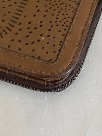 Burberry Brown Zip Long Wallet-wallet-Burberry-The Closet Egypt