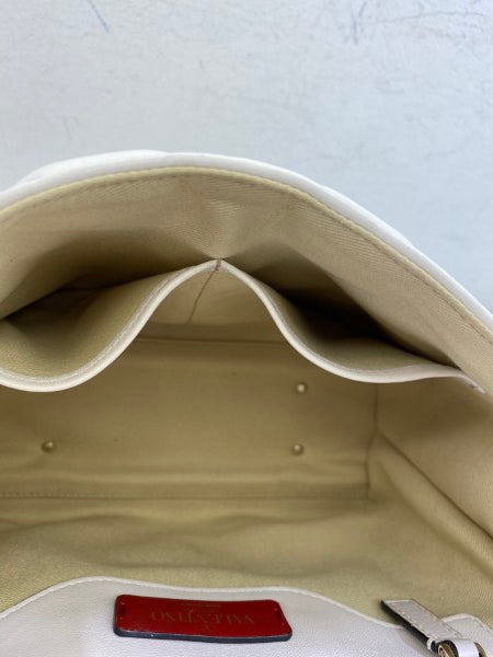 Valentino White VLTN Spike Rockstud Bag-handbag-Valentino-The Closet Egypt