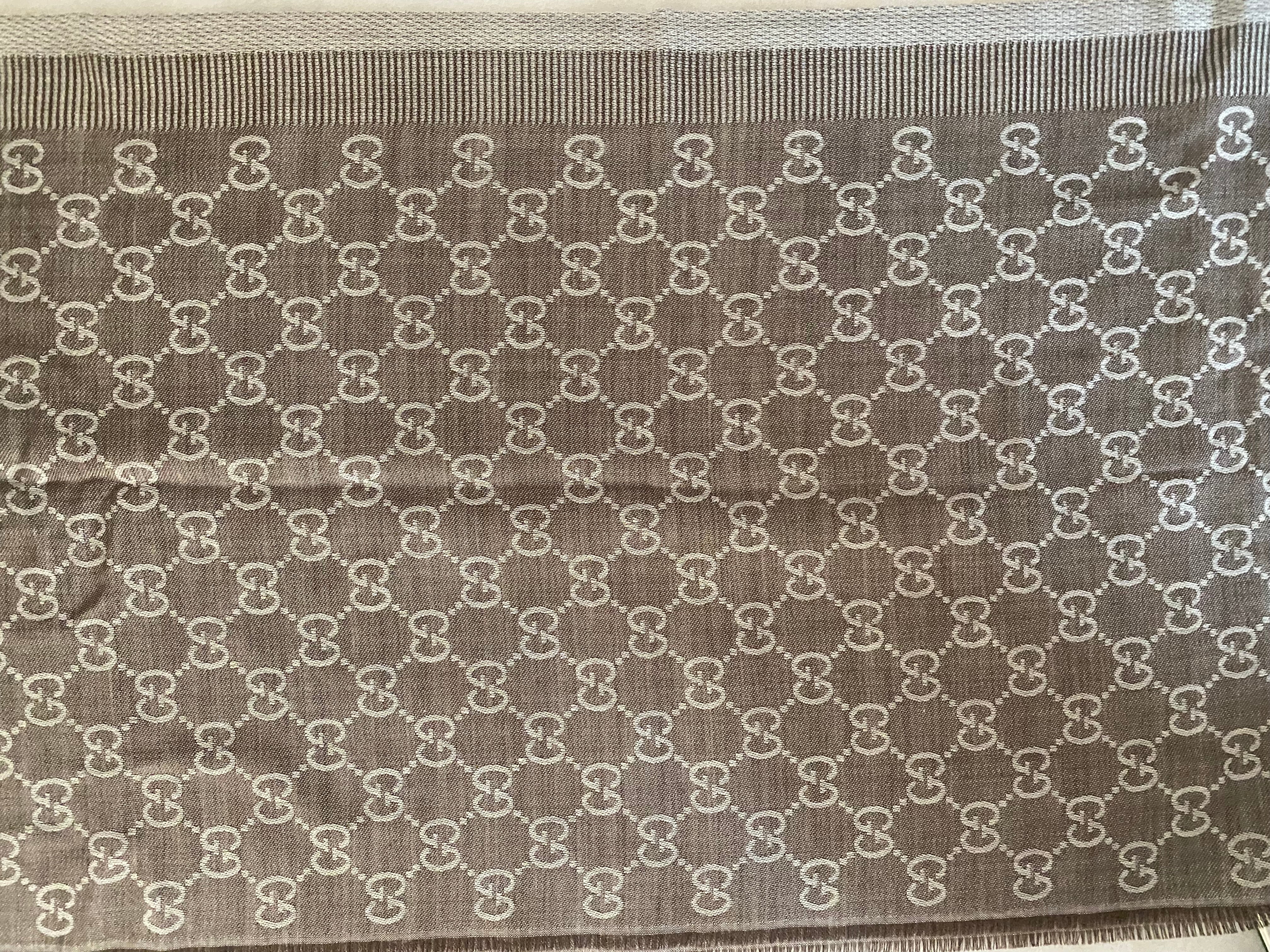 Gucci Light Brown GG Scarf-Scarf-Gucci-The Closet Egypt